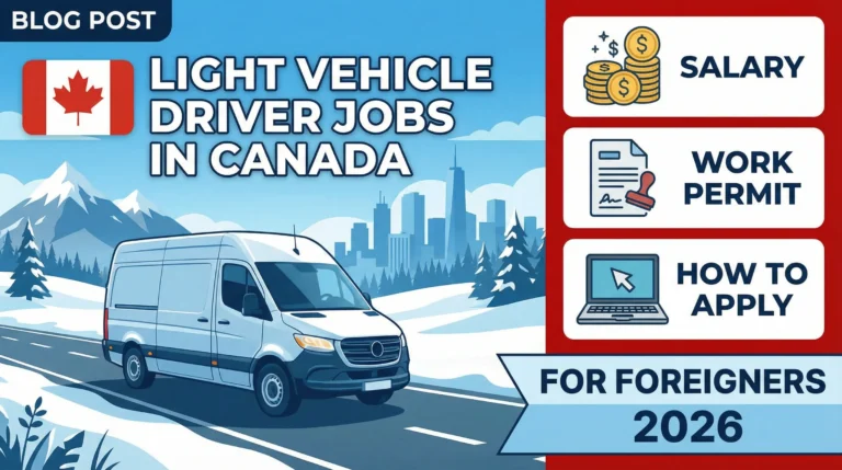 Light Vehicle Driver Jobs in Canada for Foreigners