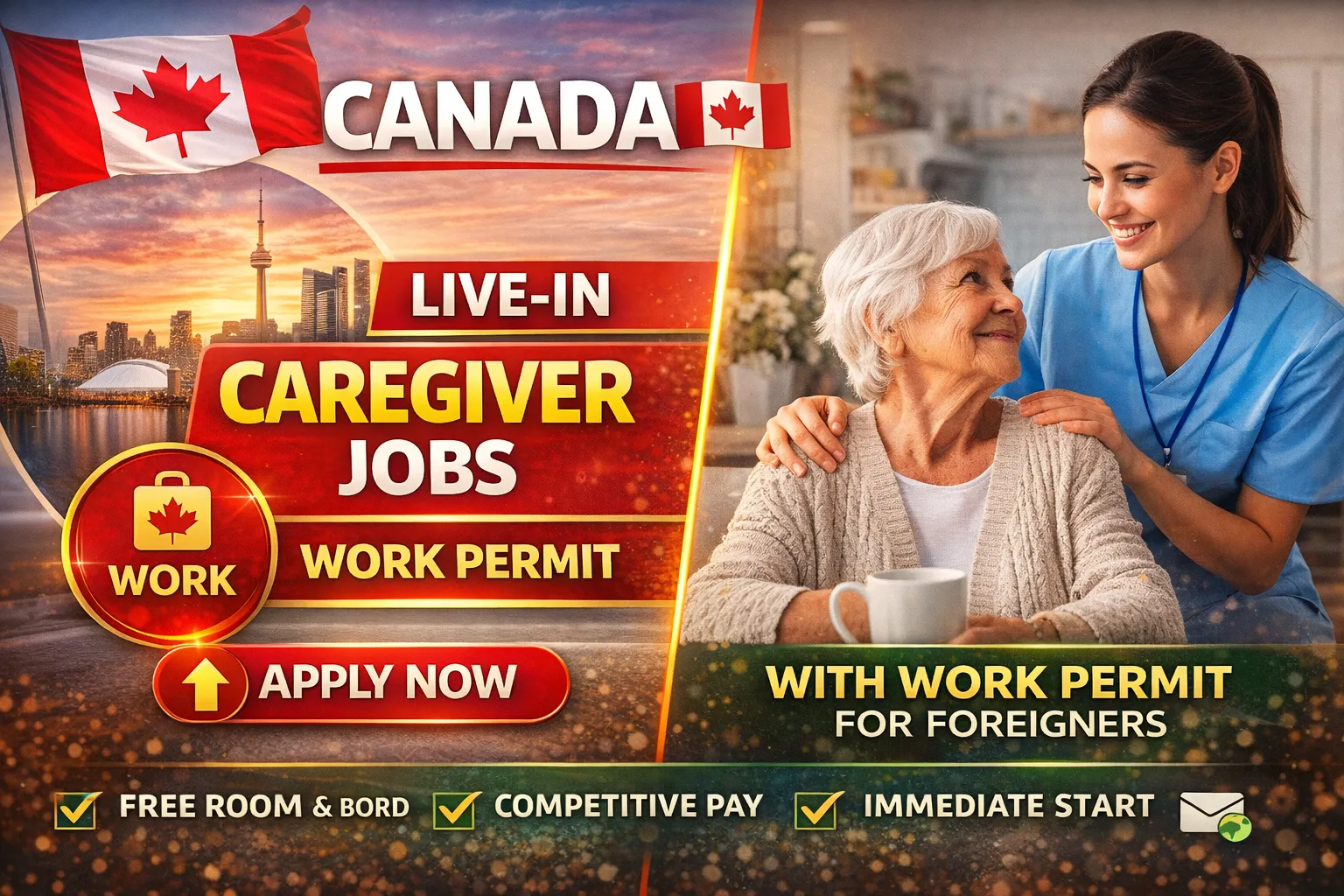 Live-in Caregiver Jobs in Canada 2026 With Work Permit for Foreigners