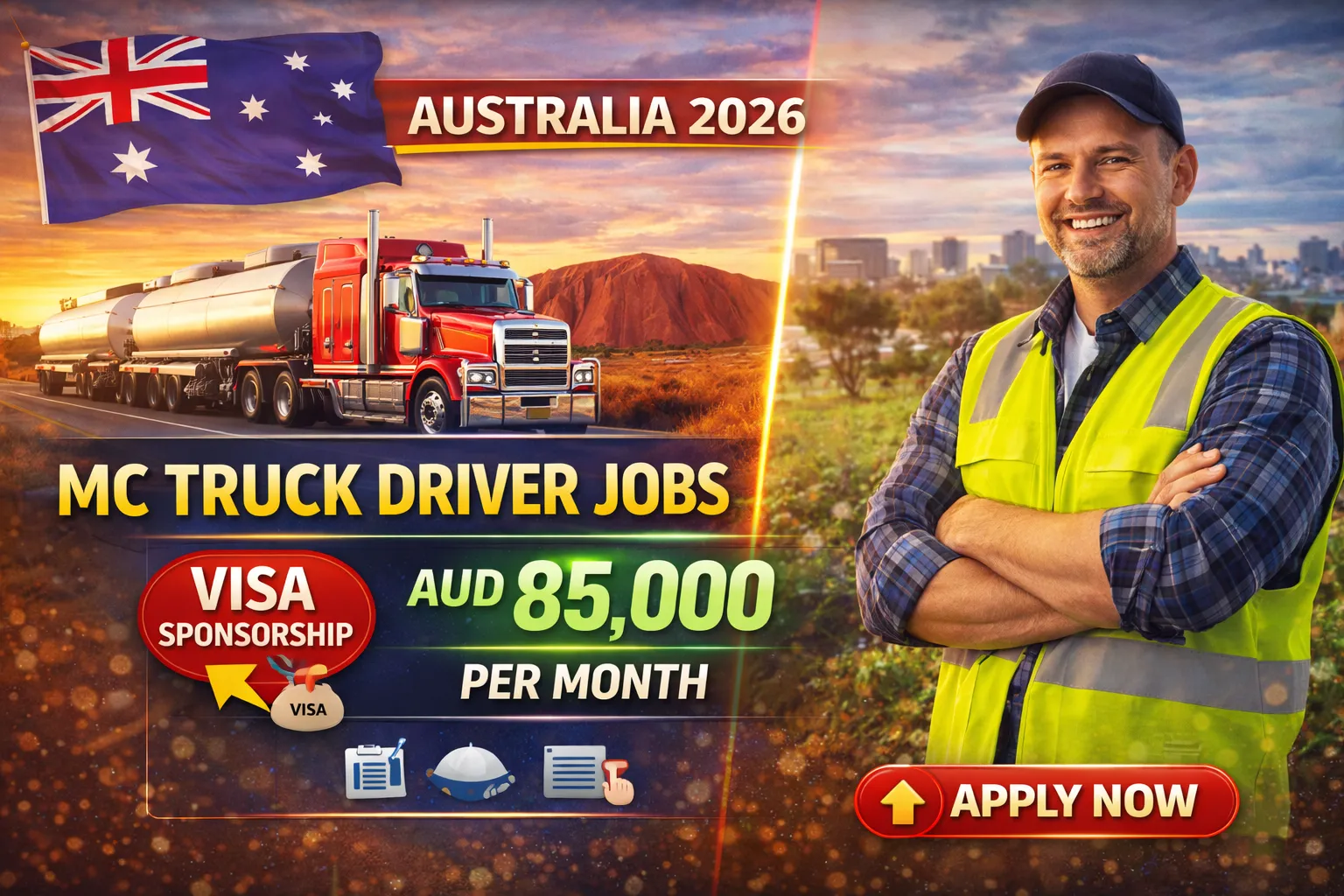 MC Truck Driver Jobs in Australia 2026 With Visa Sponsorship
