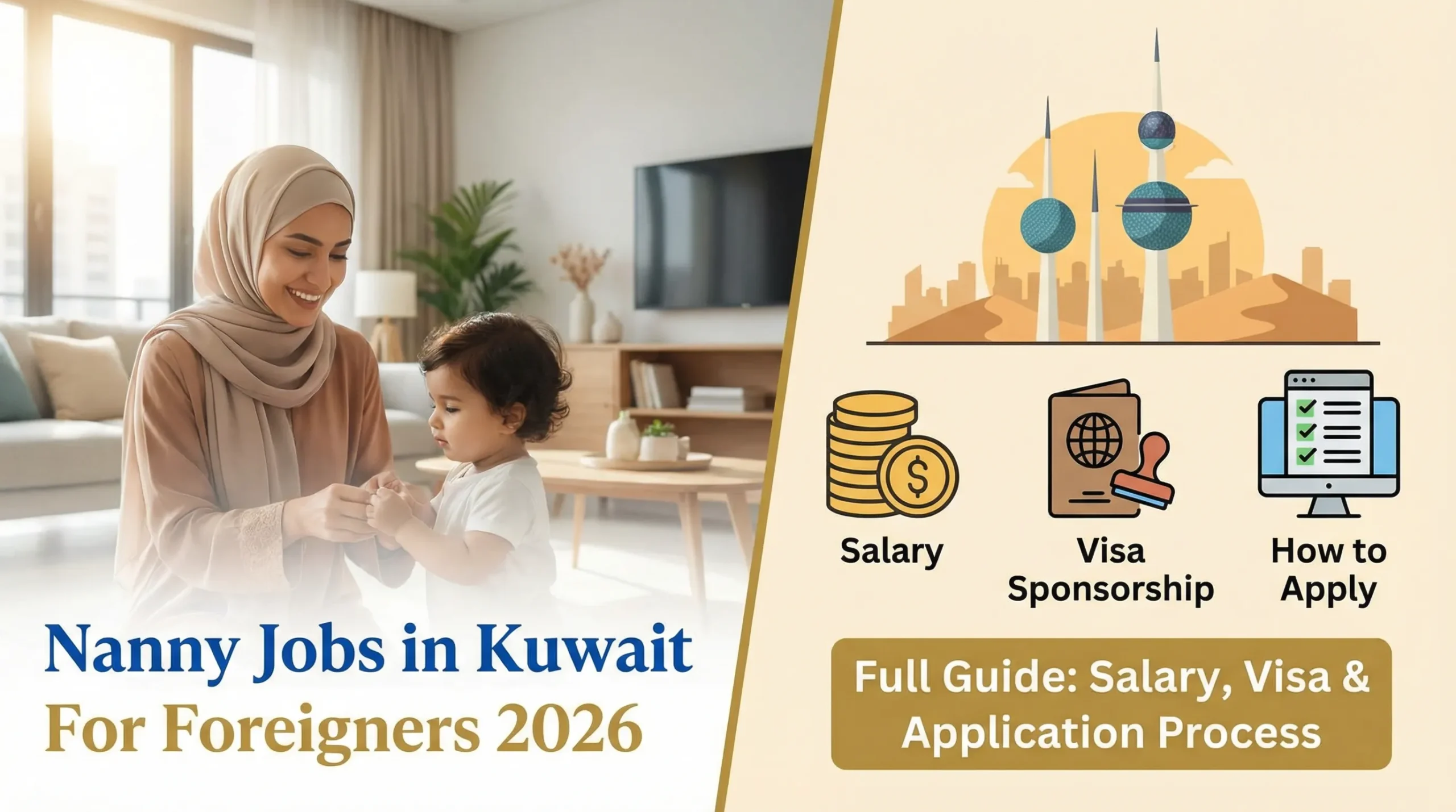 Nanny Jobs in Kuwait for Foreigners 2026 – Salary, Visa Sponsorship & How to Apply