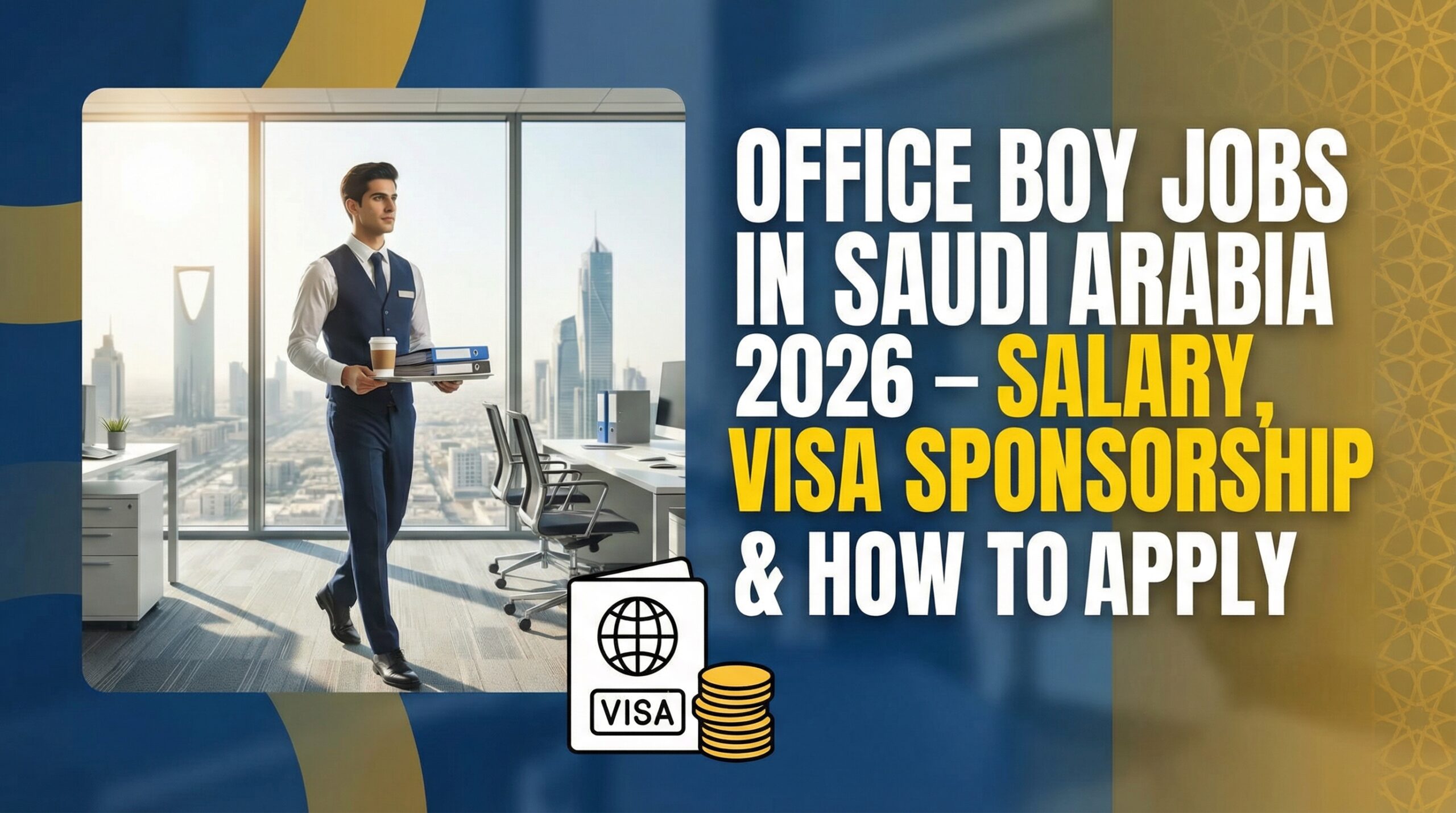 Office Boy Jobs in Saudi Arabia 2026 – Salary, Visa Sponsorship & How to Apply