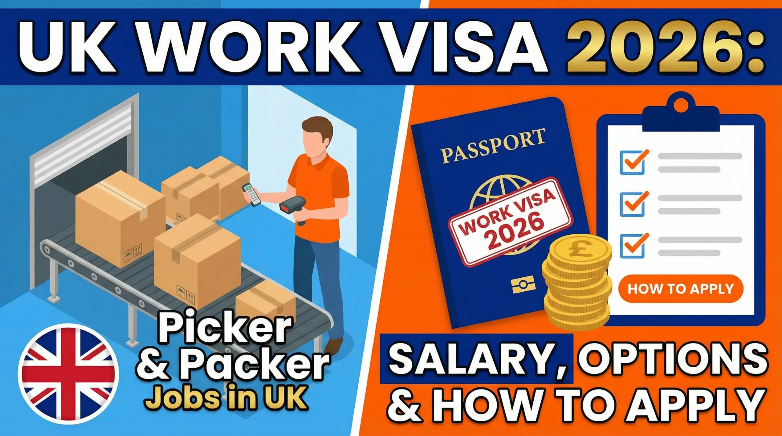 Picker and Packer Jobs in UK with Work Visa 2026 – Salary, Visa Options & How to Apply