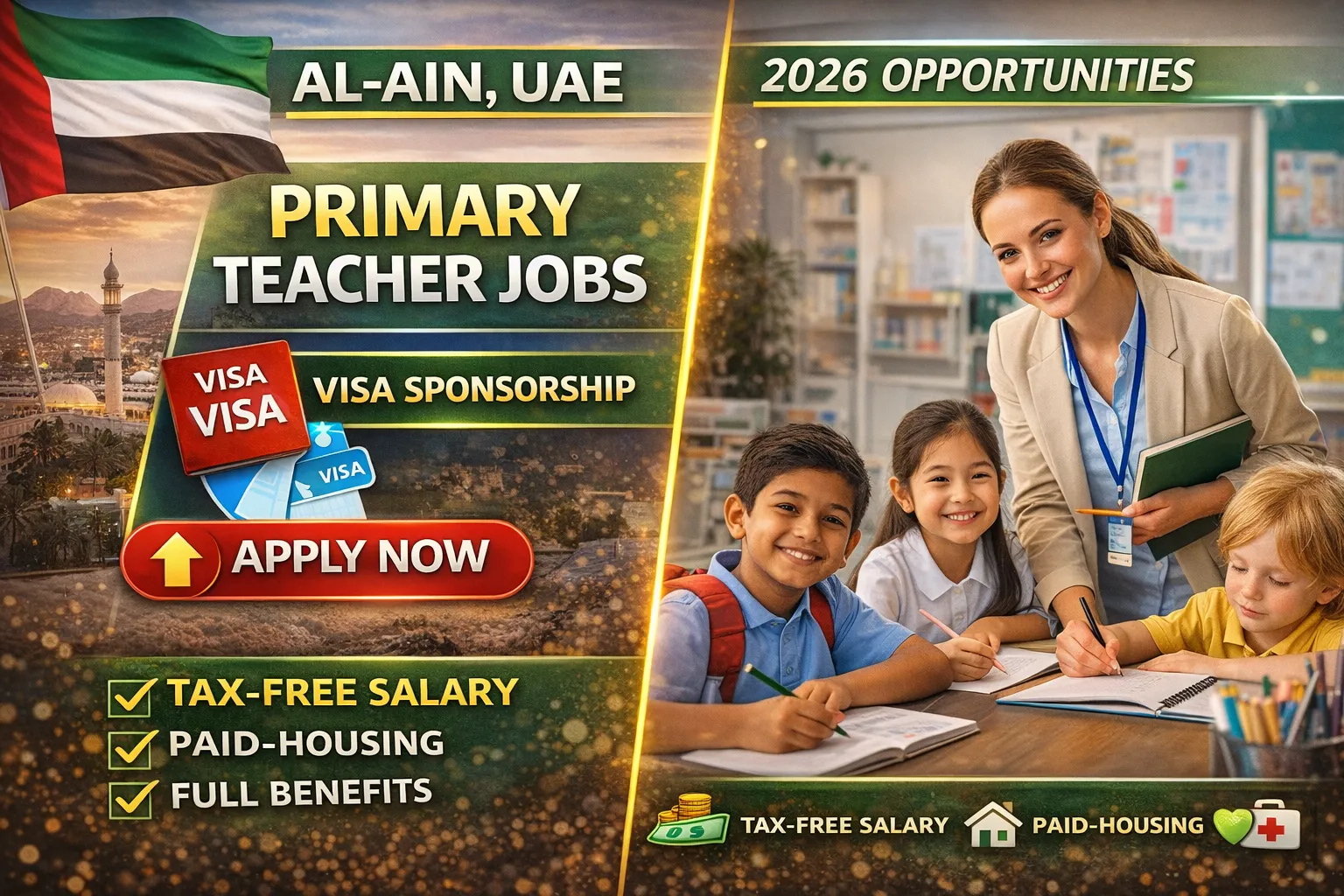 Primary Teacher Jobs in Al-Ain, UAE 2026 With Visa Sponsorship