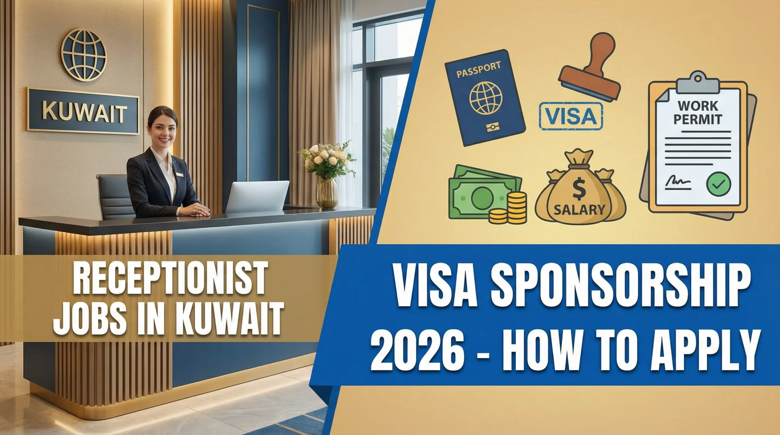 Receptionist Jobs in Kuwait with Visa Sponsorship