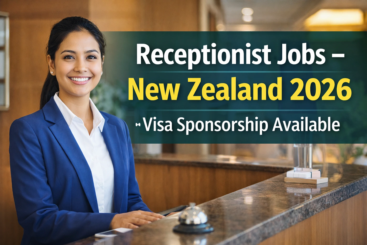 Receptionist Jobs in New Zealand With Visa Sponsorship