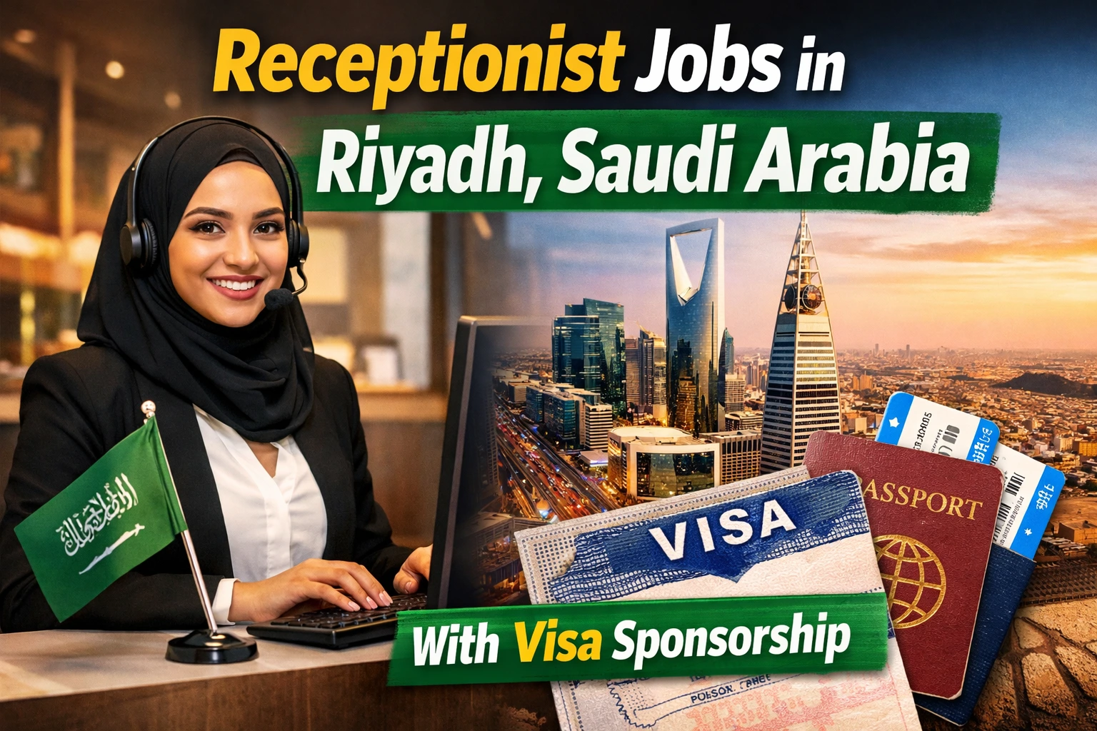 Receptionist Jobs in Riyadh, Saudi Arabia With Visa Sponsorship