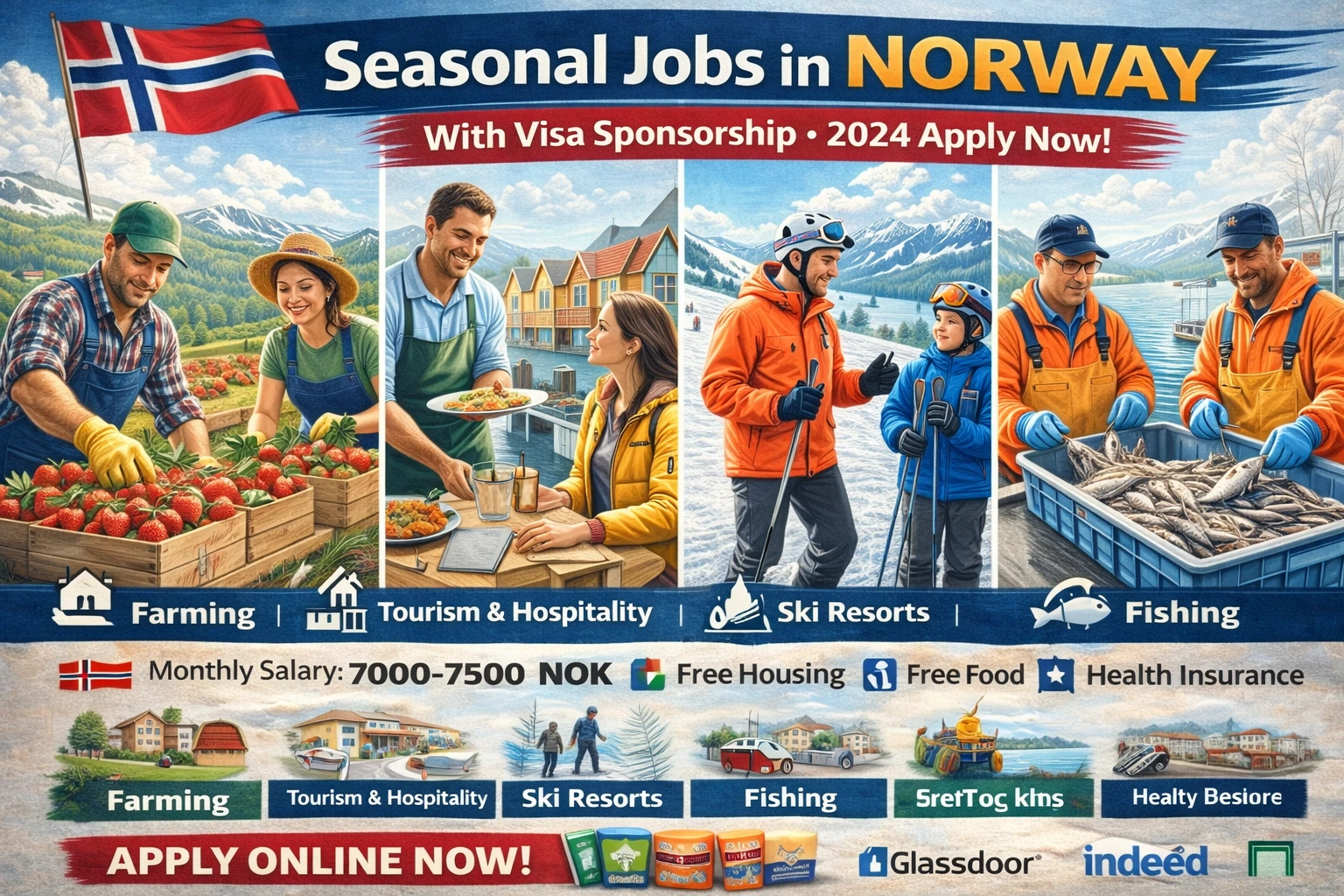 Seasonal Jobs in Norway With Visa Sponsorship