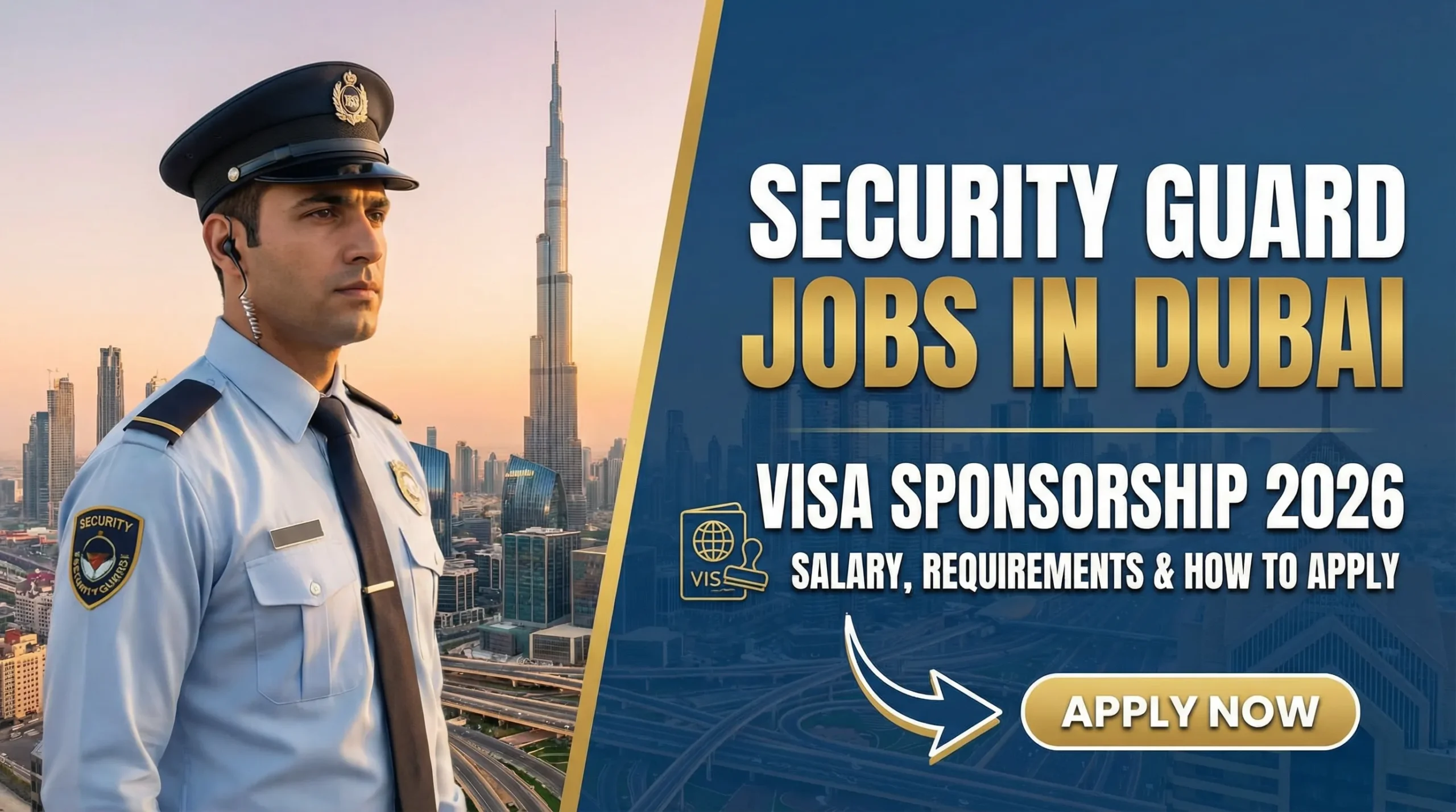 Security Guard Jobs in Dubai with Visa Sponsorship