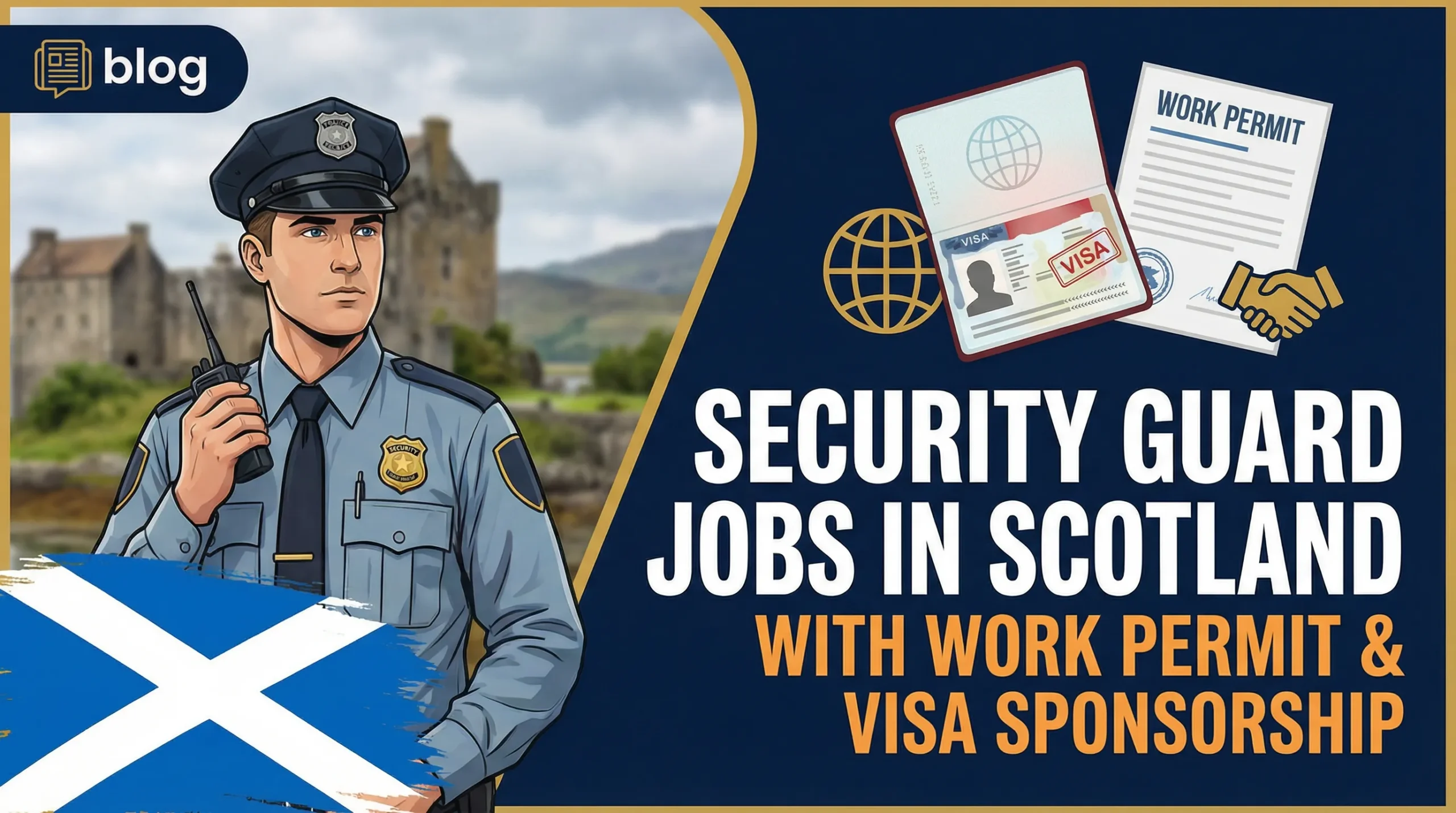 Security Guard Jobs in Scotland with Work Permit & Visa Sponsorship