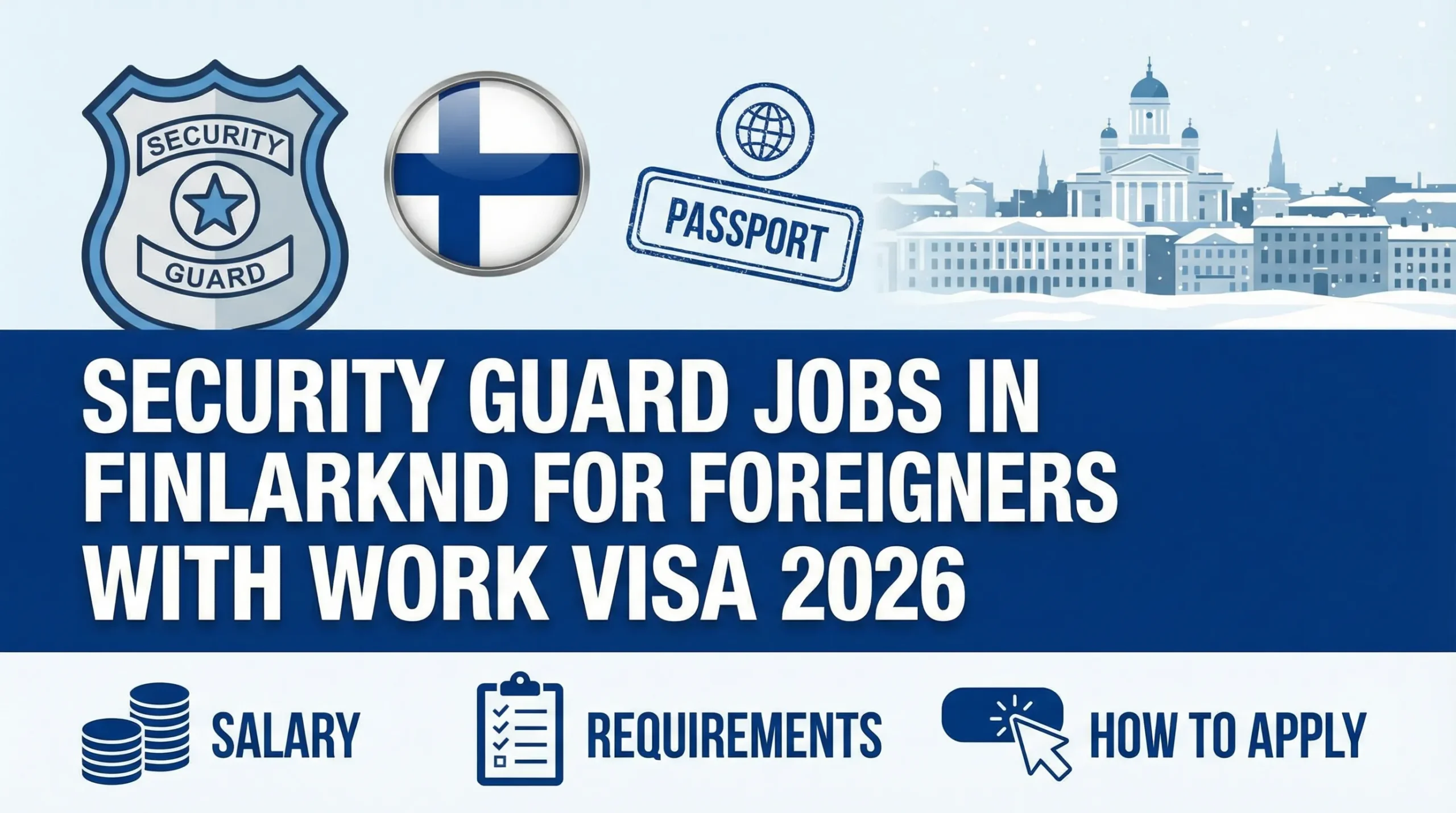 Security Guard Jobs in Finland for Foreigners with Work Visa 2026 – Salary, Requirements & How to Apply
