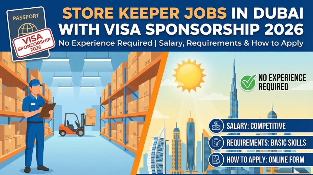 Store Keeper Jobs in Dubai with Visa Sponsorship 2026 – No Experience ...