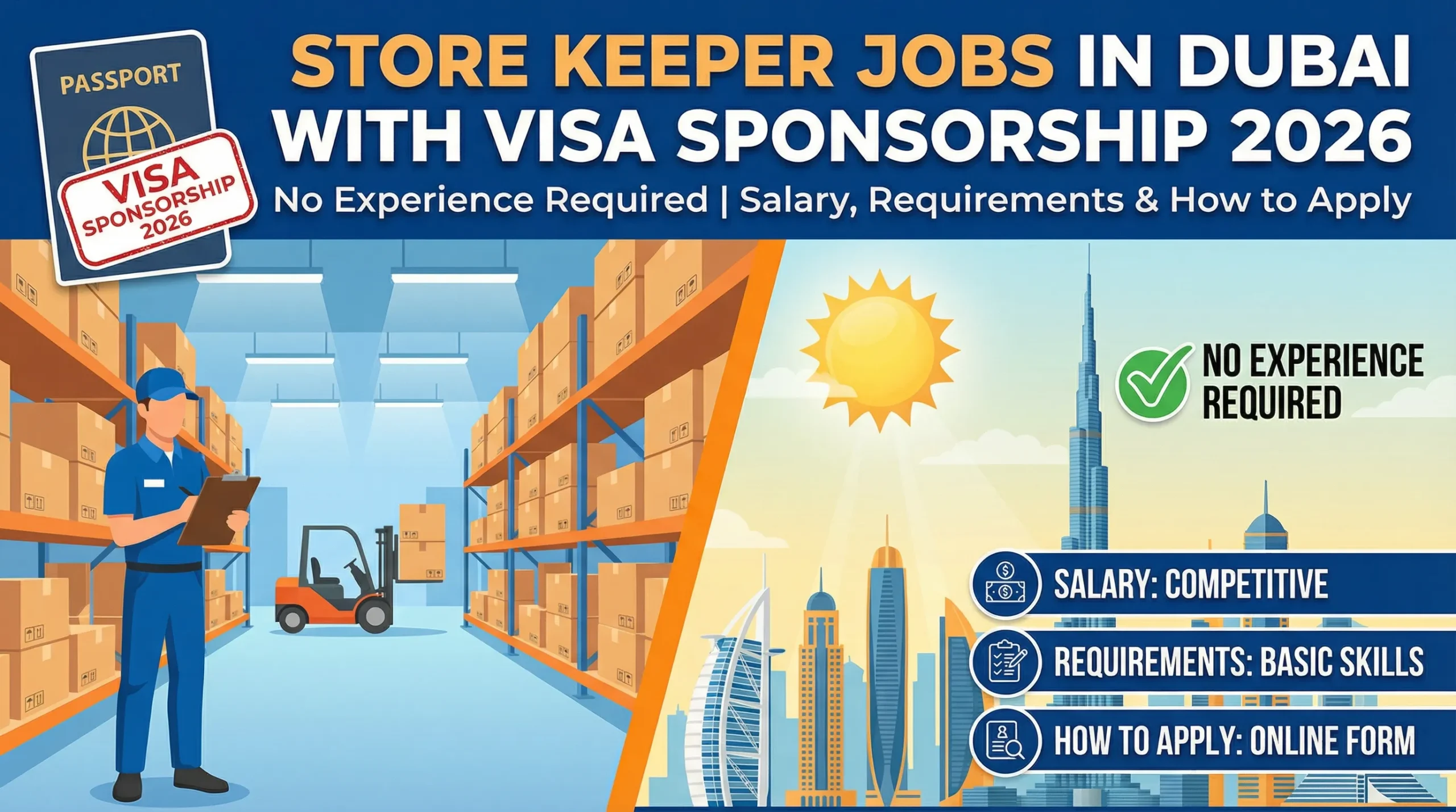Store Keeper Jobs in Dubai with Visa Sponsorship