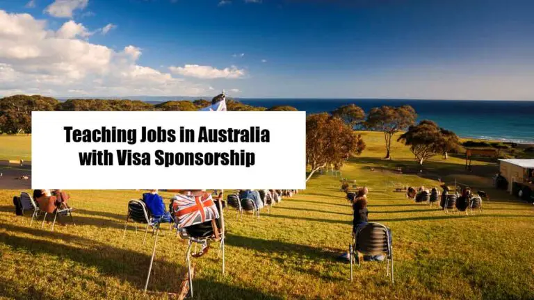 Teaching Jobs in Australia with Visa Sponsorship