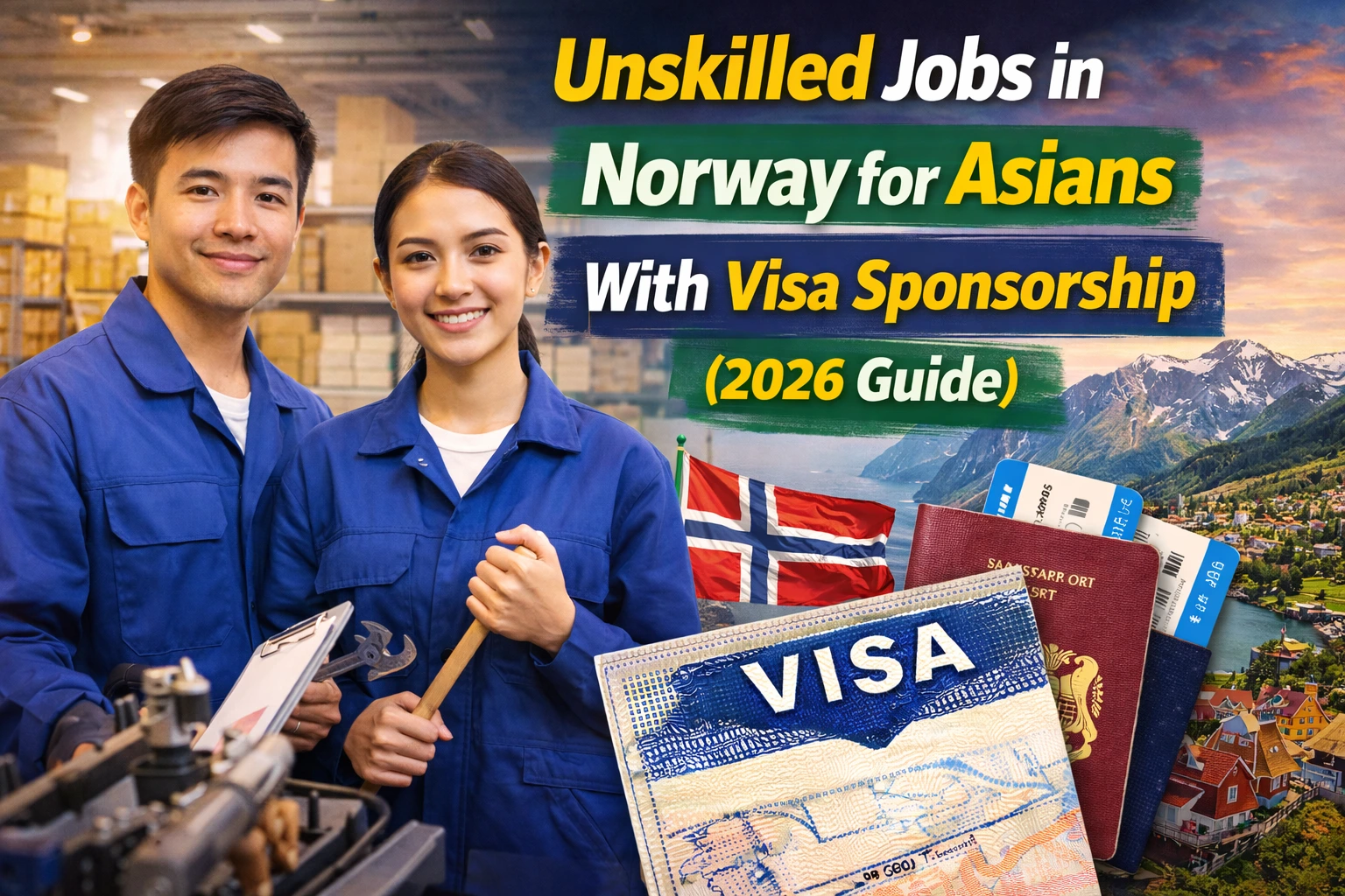 Unskilled Jobs in Norway for Asians With Visa Sponsorship