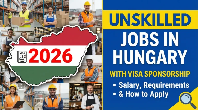 Unskilled Jobs in Hungary with Visa Sponsorship 2026 – Salary, Requirements & How to Apply