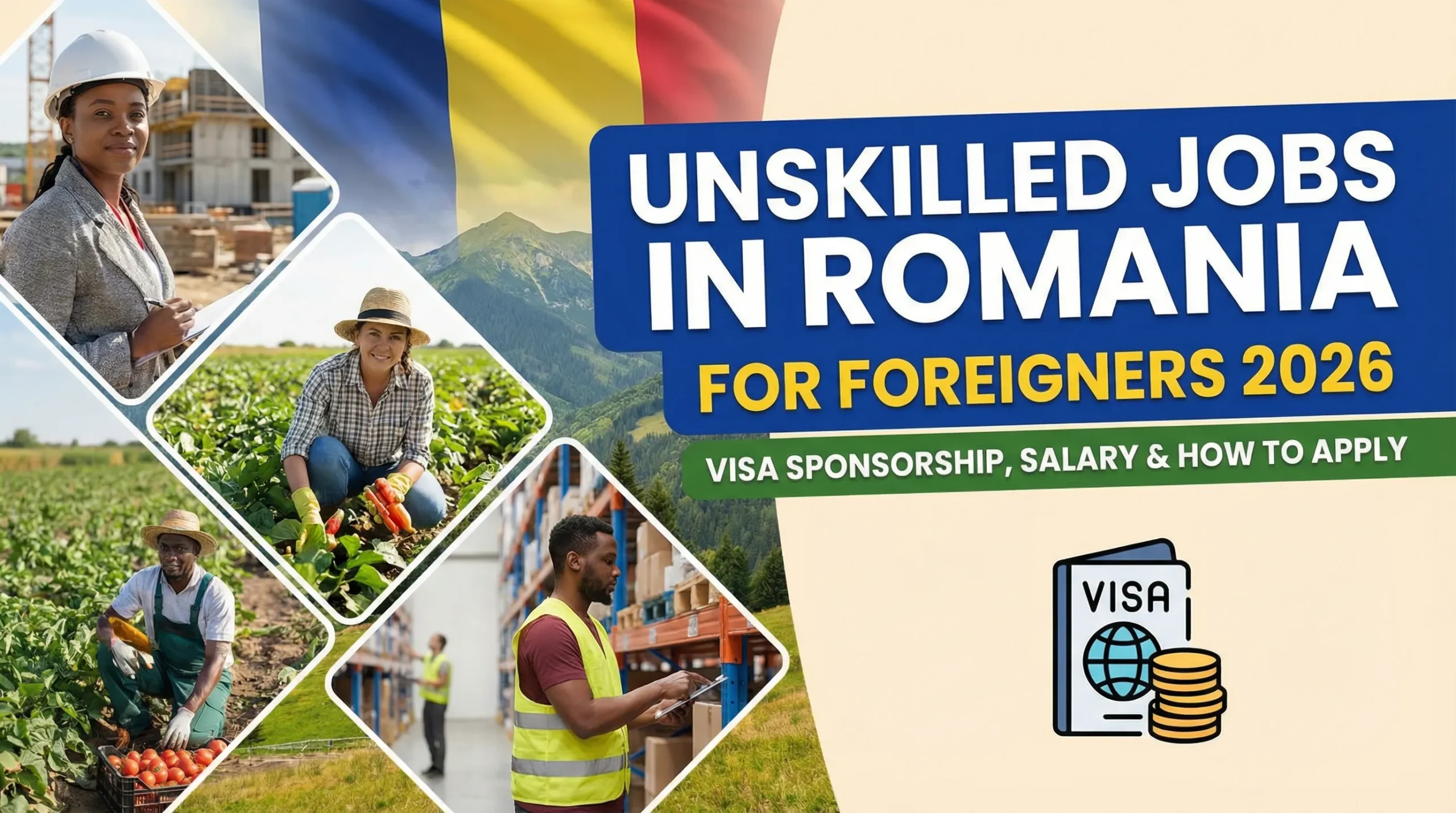 Unskilled Jobs in Romania for Foreigners 2026 – Visa Sponsorship, Salary & How to Apply