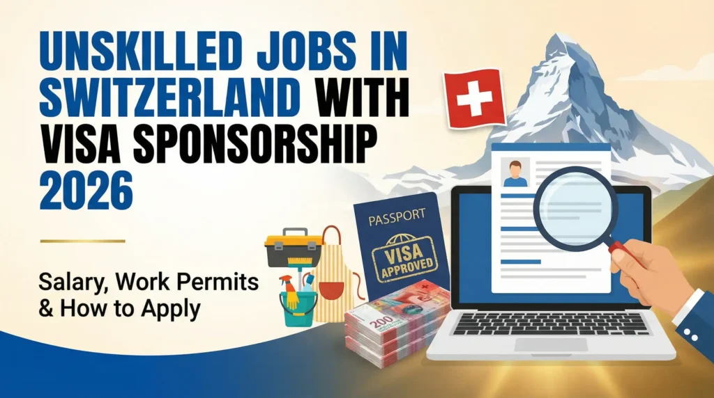 Unskilled Jobs in Switzerland with Visa Sponsorship 2026 – Salary, Work ...