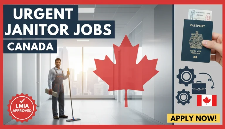 Urgent Janitor Jobs in Canada with LMIA Approval