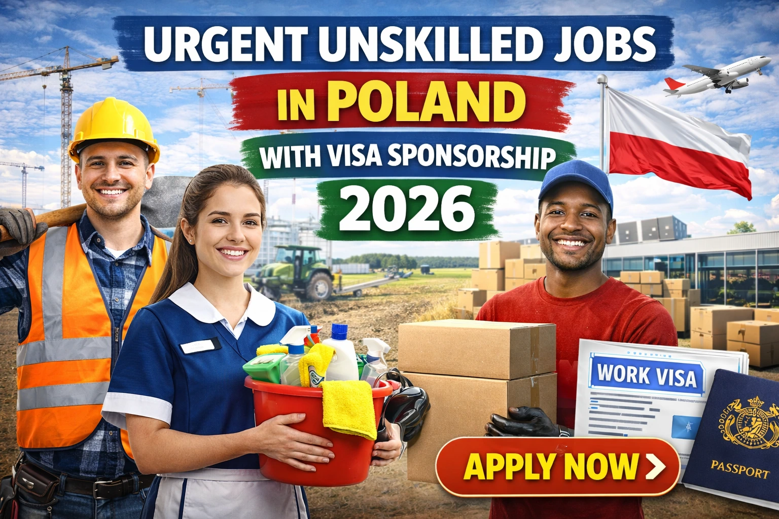 Urgent Unskilled Jobs in Poland with Visa Sponsorship