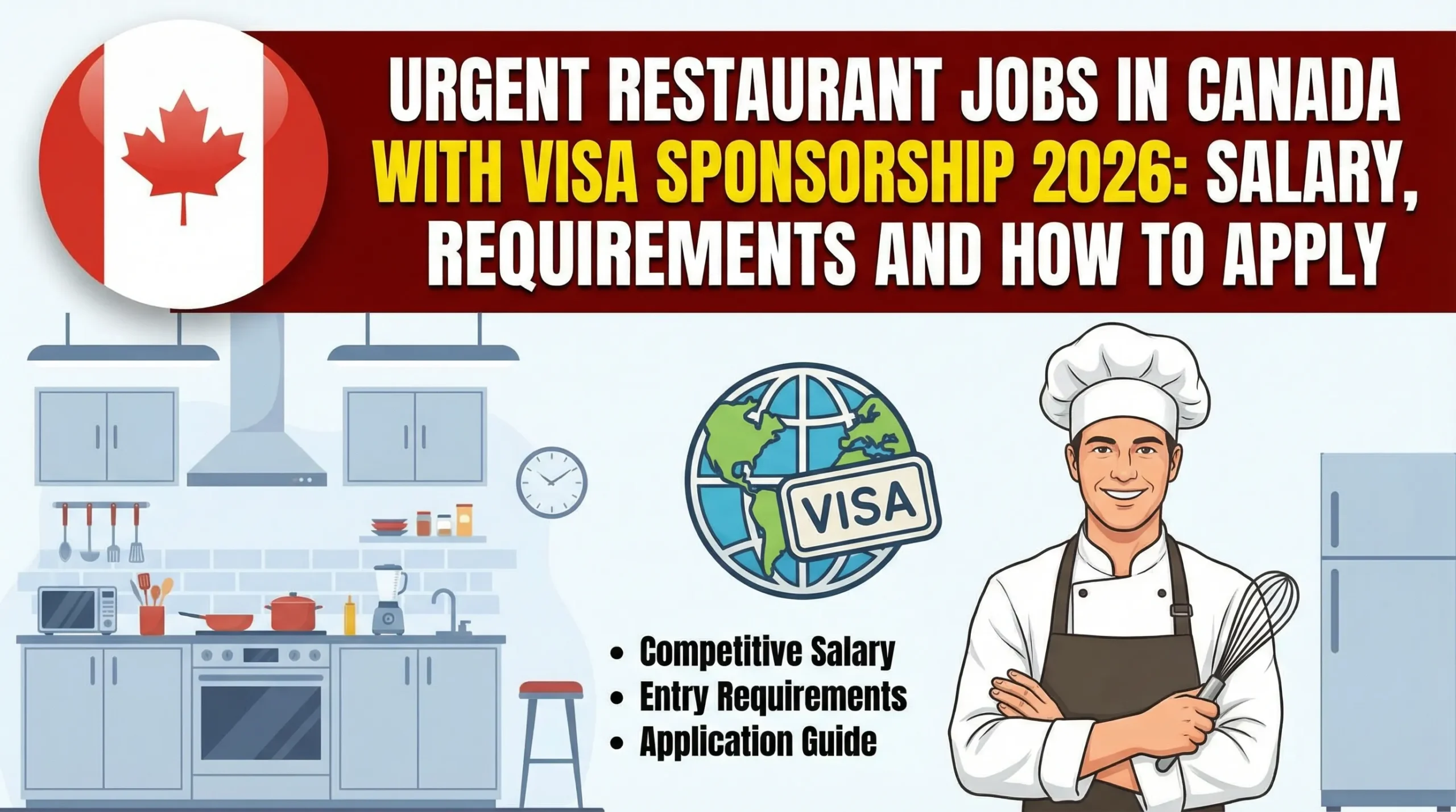 Urgent Restaurant Jobs in Canada with Visa Sponsorship