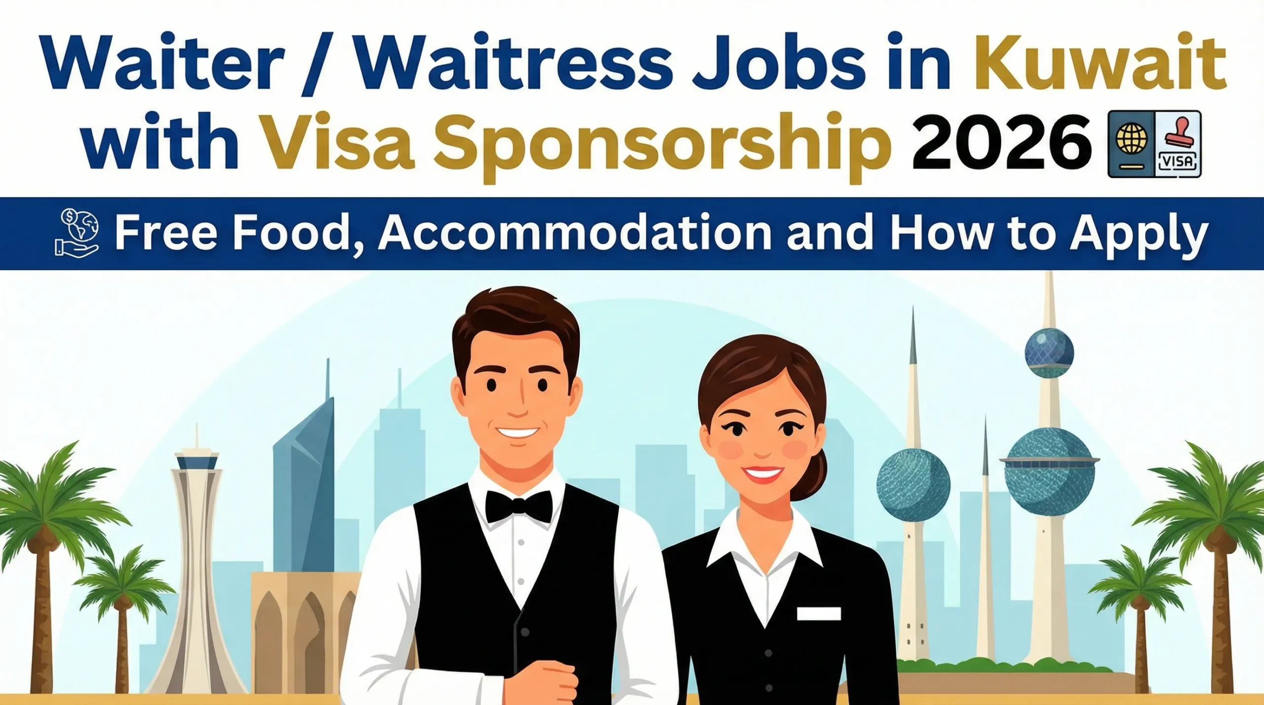 Waitress Jobs in Kuwait with Visa Sponsorship