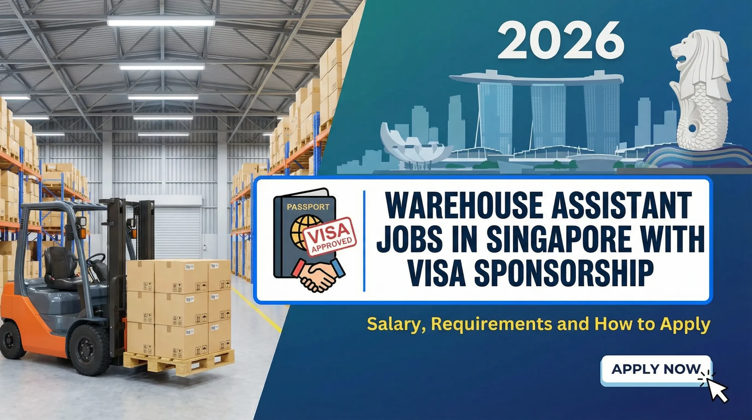 Warehouse Assistant Jobs in Singapore with Visa Sponsorship