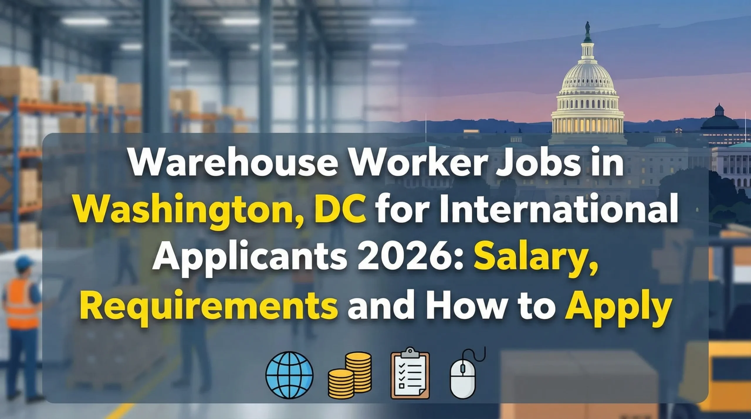 Warehouse Worker Jobs in Washington, DC for International Applicants