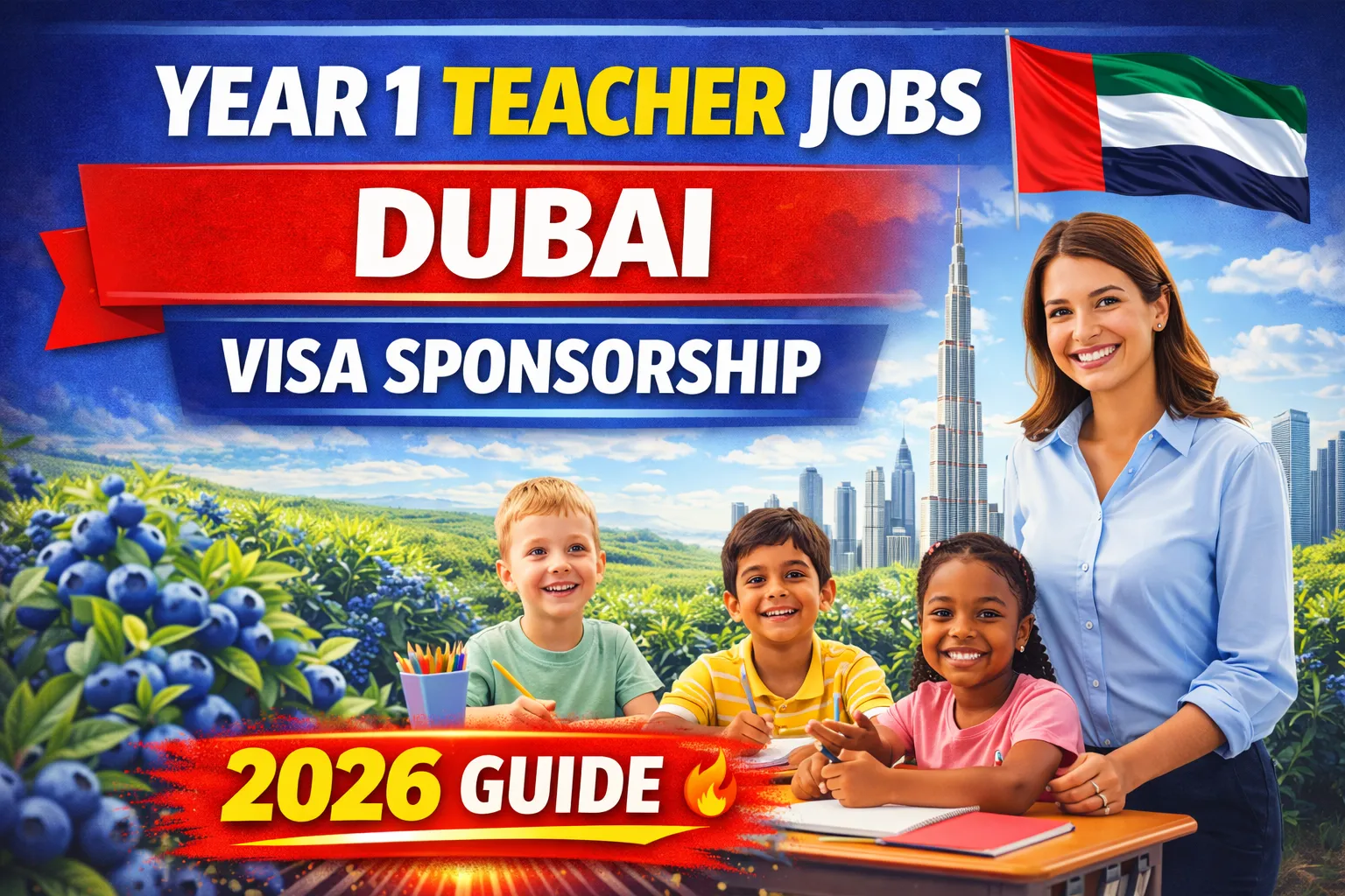 Year 1 Teacher Jobs in Dubai With Visa Sponsorship