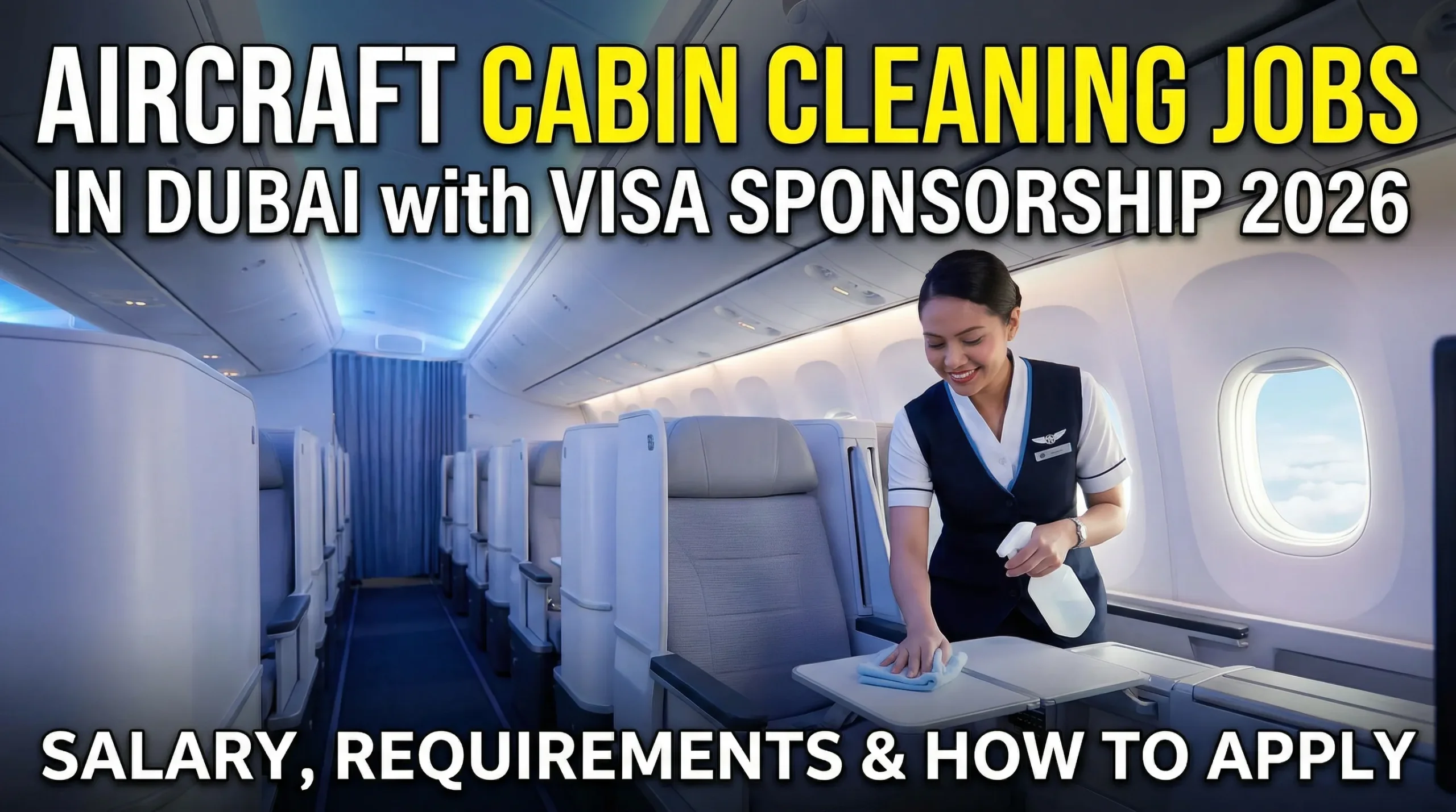 Aircraft Cabin Cleaning Jobs in Dubai with Visa Sponsorship