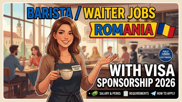 Waiter Jobs in Romania with Visa Sponsorship