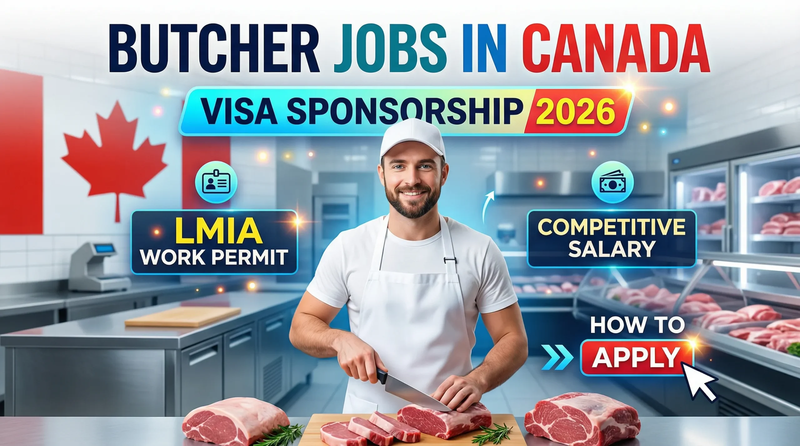 Butcher Jobs in Canada with Visa Sponsorship 2026 – Salary, LMIA Work Permit & How to Apply