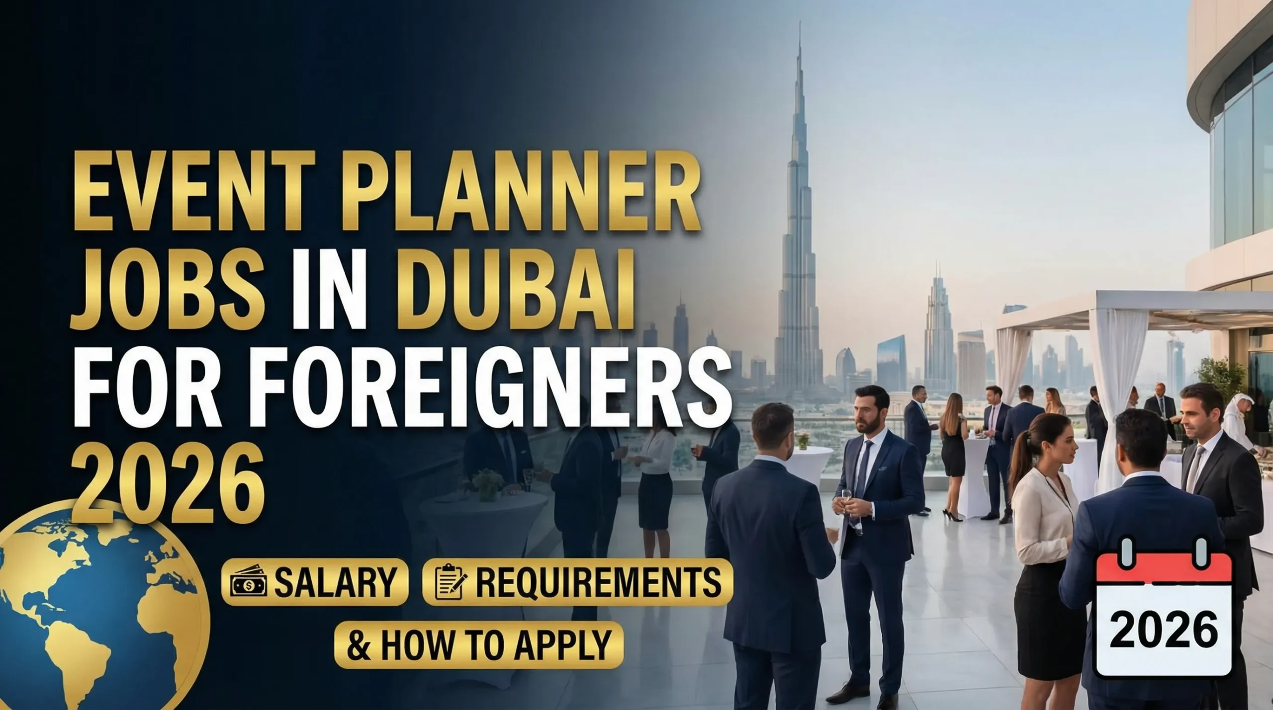 Event Planner Jobs in Dubai for Foreigners 2026 – Salary, Requirements & How to Apply
