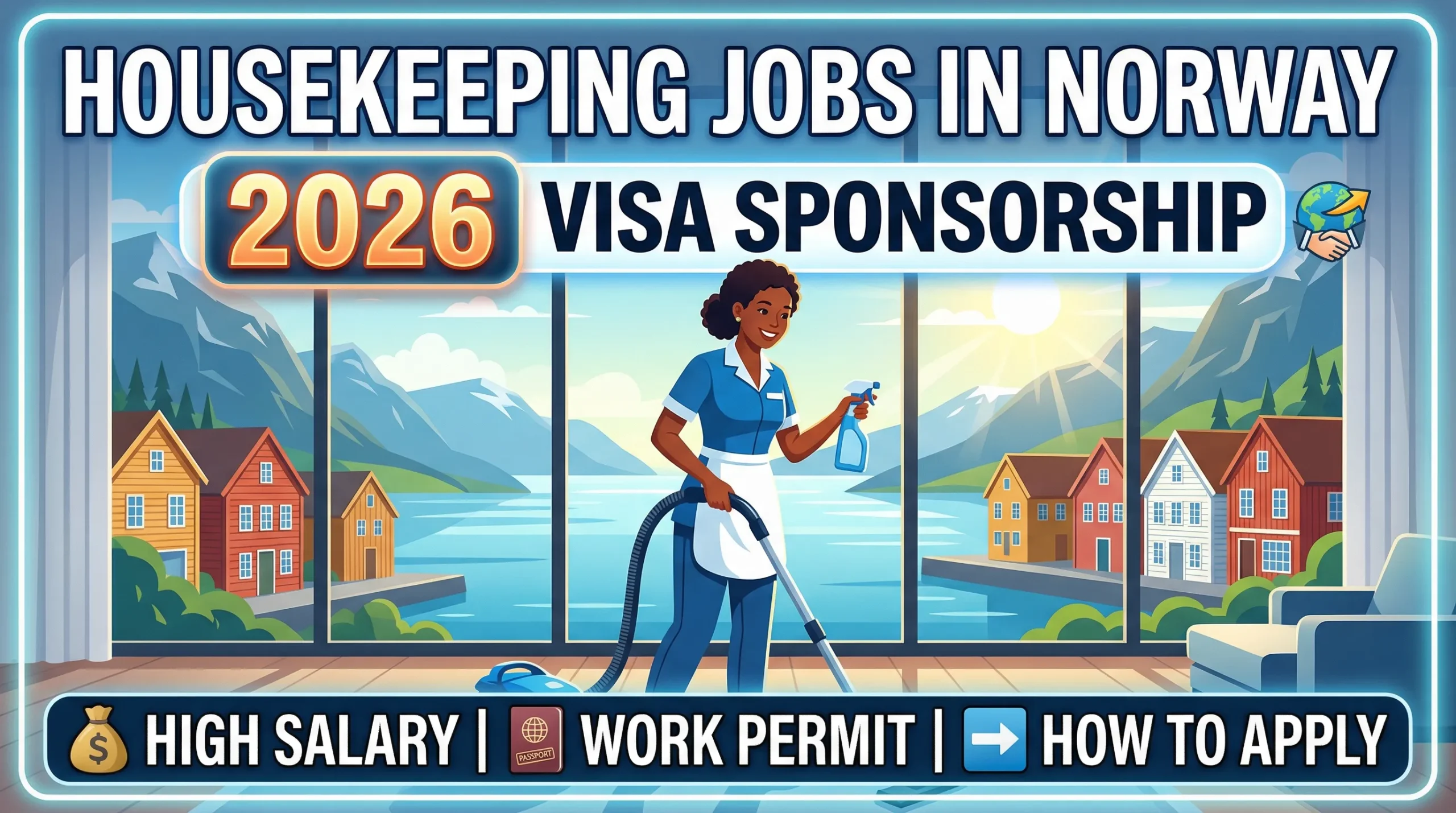 Housekeeping Jobs in Norway with Visa Sponsorship 2026 – Salary, Work Permit & How to Apply