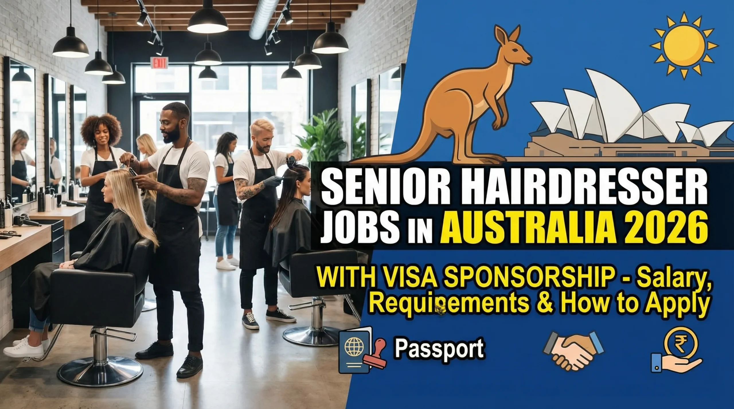 Senior Hairdresser Jobs in Australia 2026 with Visa Sponsorship – Salary, Requirements & How to Apply