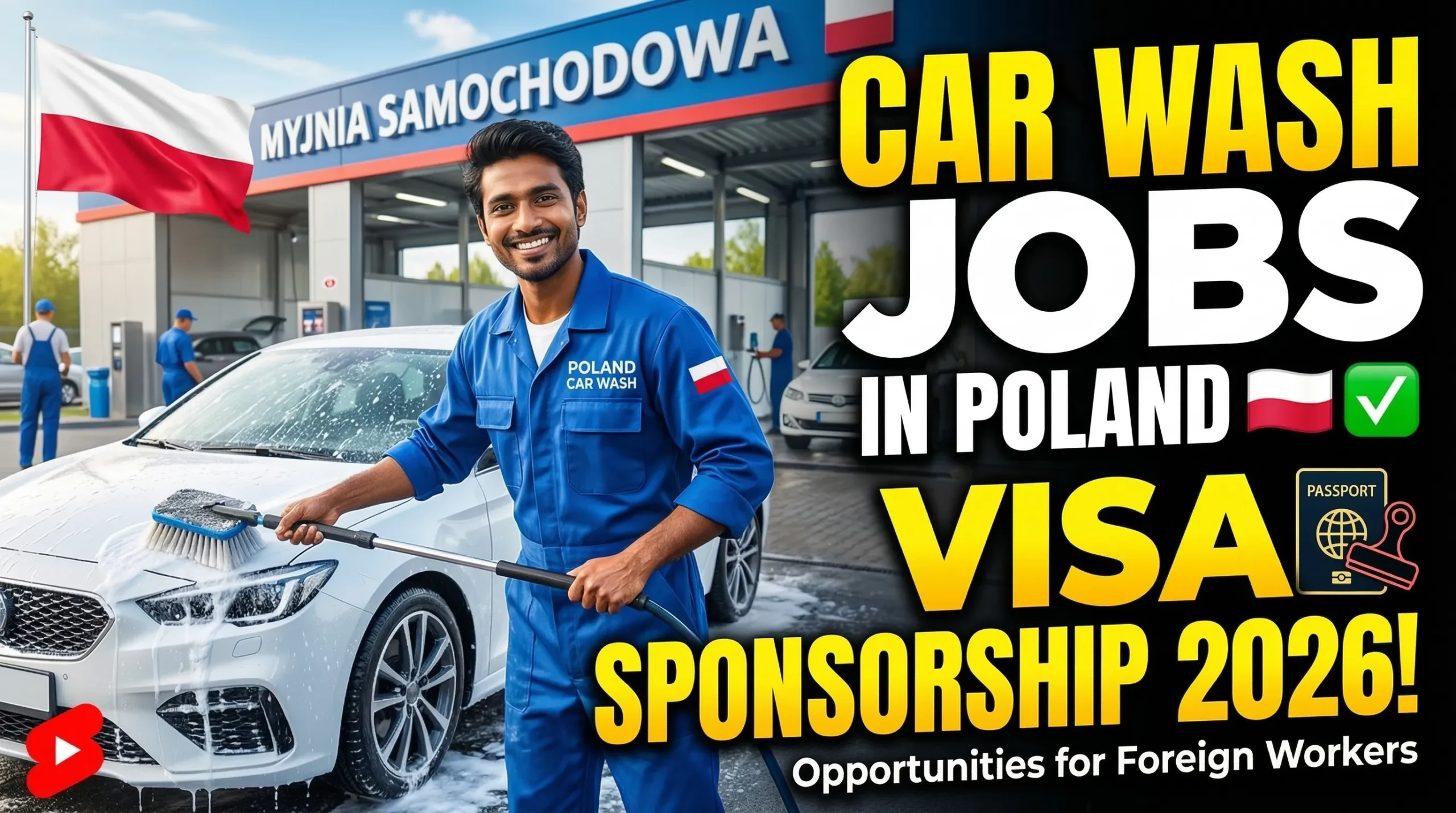 Car Wash Attendant Jobs in Poland with Visa Sponsorship 2026 – Opportunities for Foreign Workers