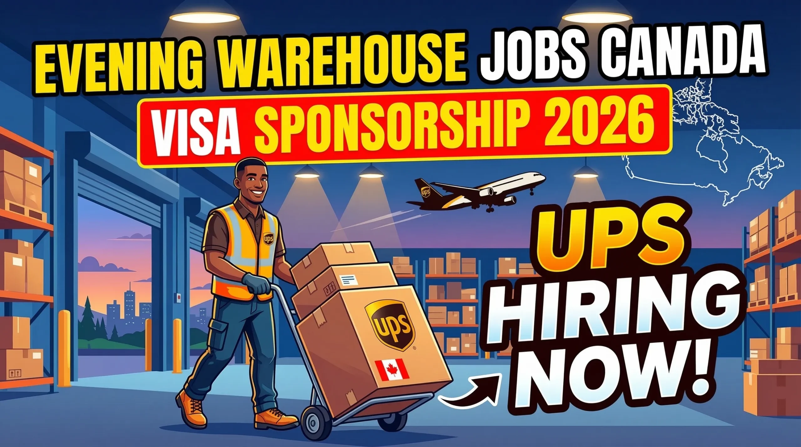 Evening Warehouse Worker Jobs in Canada with Visa Sponsorship 2026 – UPS Hiring Guide