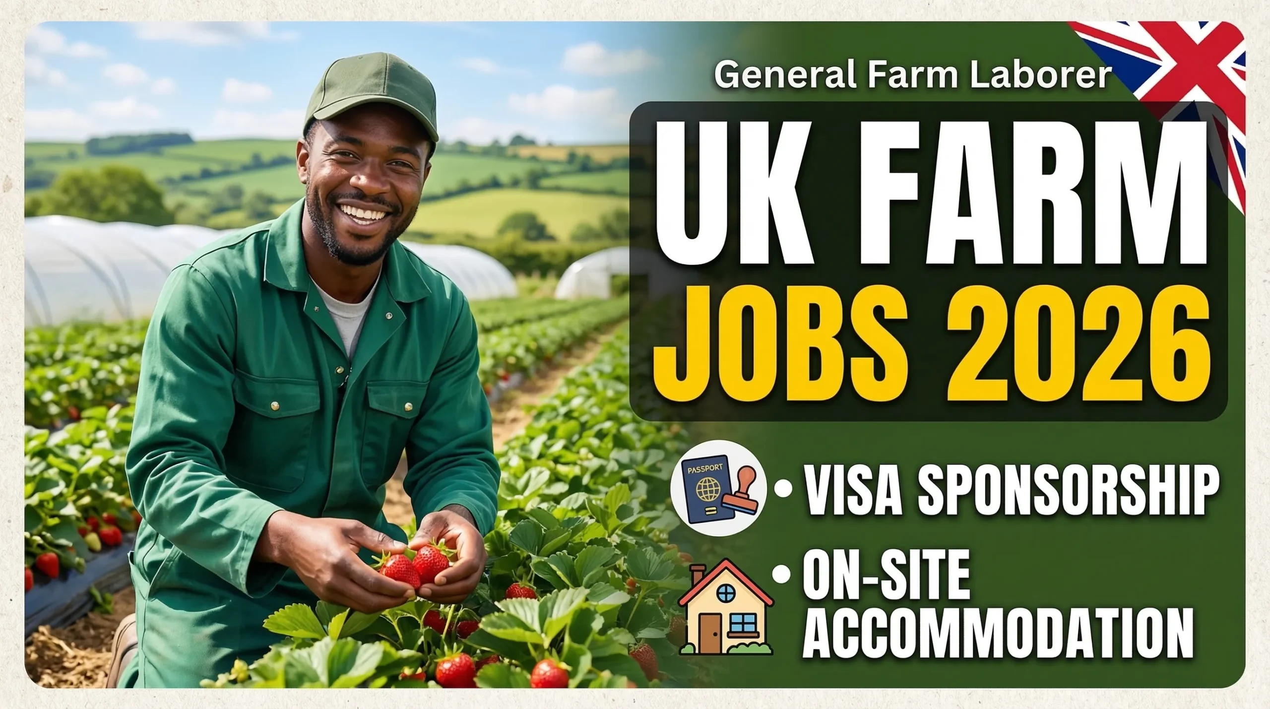 General Farm Laborer Jobs in the UK with Visa Sponsorship 2026 (On-Site Accommodation)