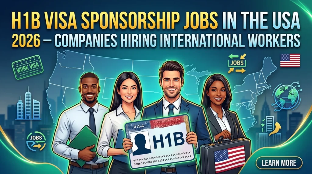 H1B Visa Sponsorship Jobs in the USA 2026 – Companies Hiring ...