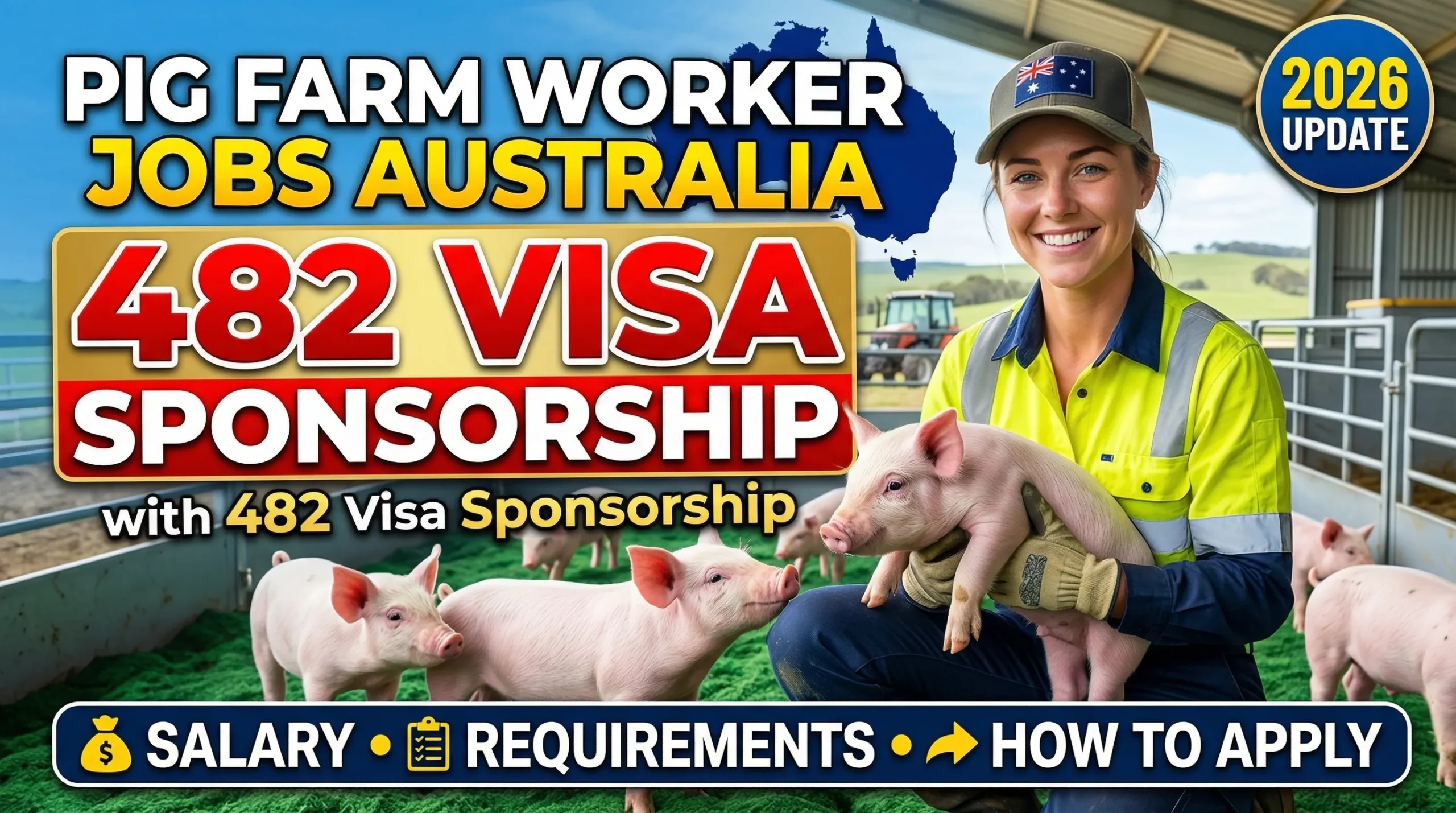 Pig Farm Worker Jobs in Australia with 482 Visa Sponsorship