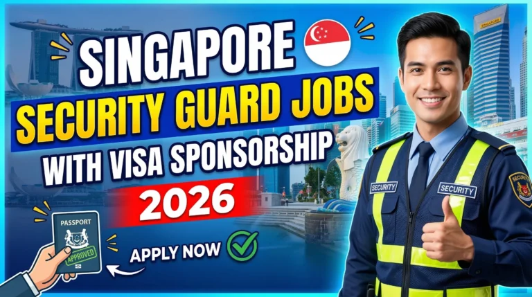 Security Guard Jobs in Singapore with Visa Sponsorship 2026 – Apply for Safety & Protection Roles