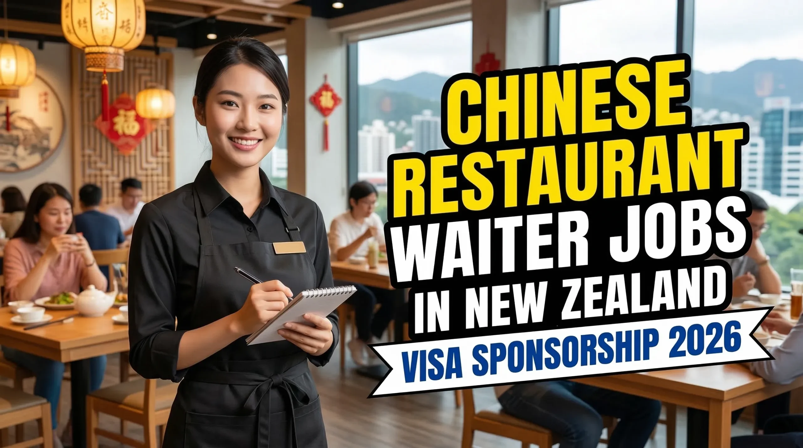 Chinese Restaurant Waiter Jobs in New Zealand with Visa Sponsorship 2026