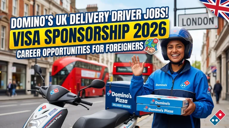 Delivery Driver Jobs at Domino’s UK for Foreigners with Visa Sponsorship 2026 – Pizza Delivery Career Opportunities