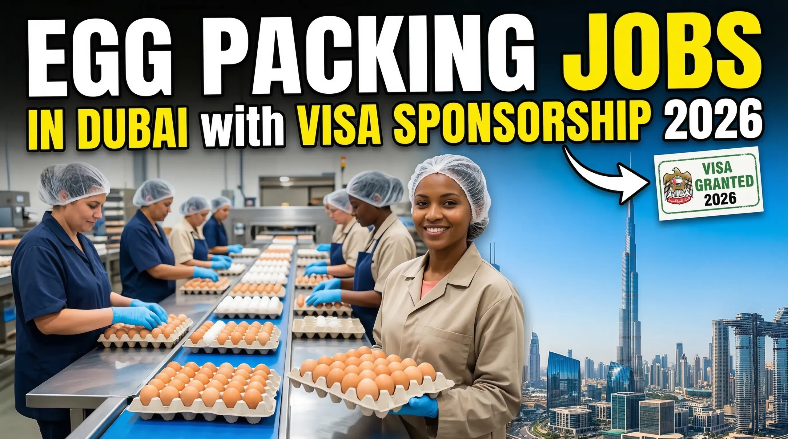 Egg Packing Jobs in Dubai with Visa Sponsorship 2026