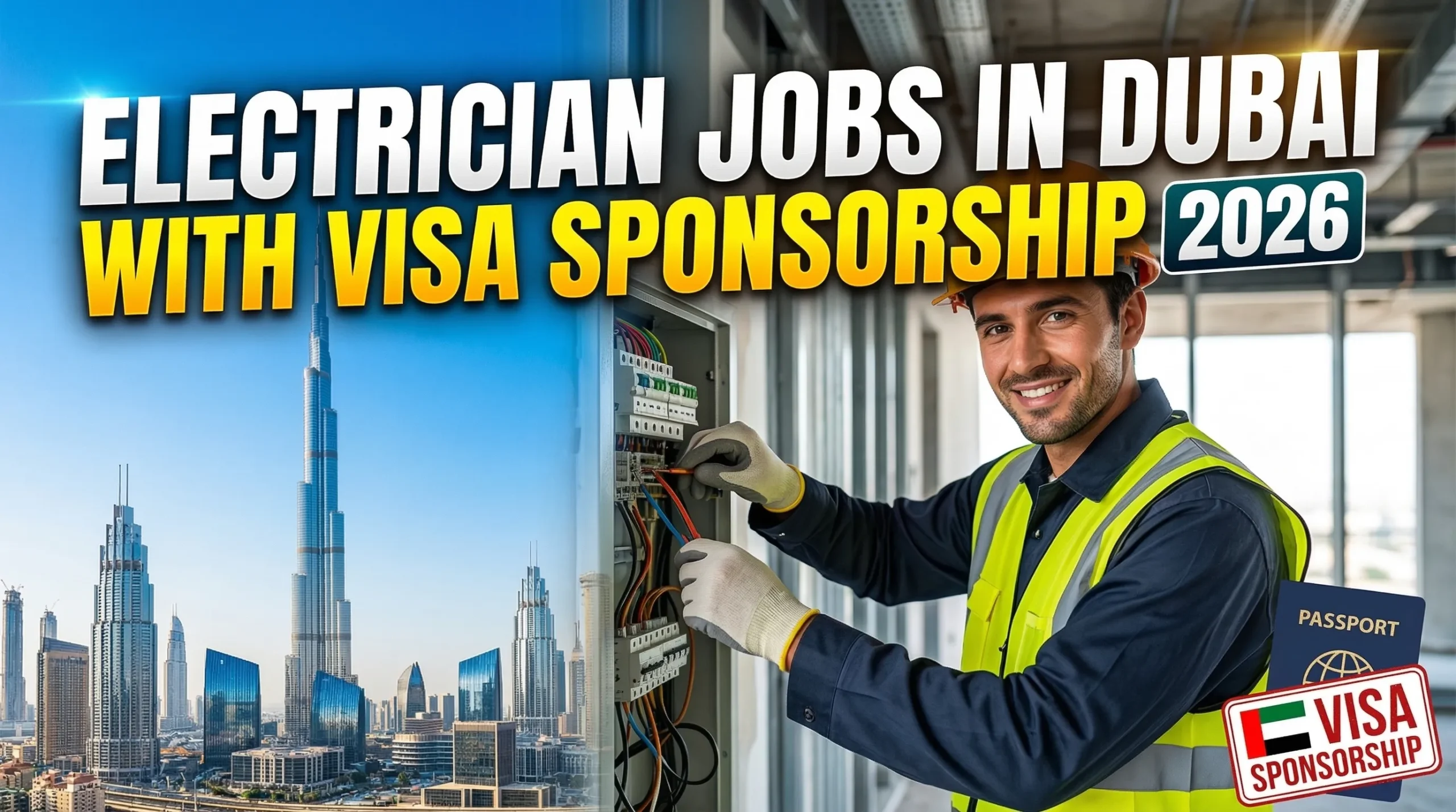 Electrician Jobs in Dubai with Visa Sponsorship 2026