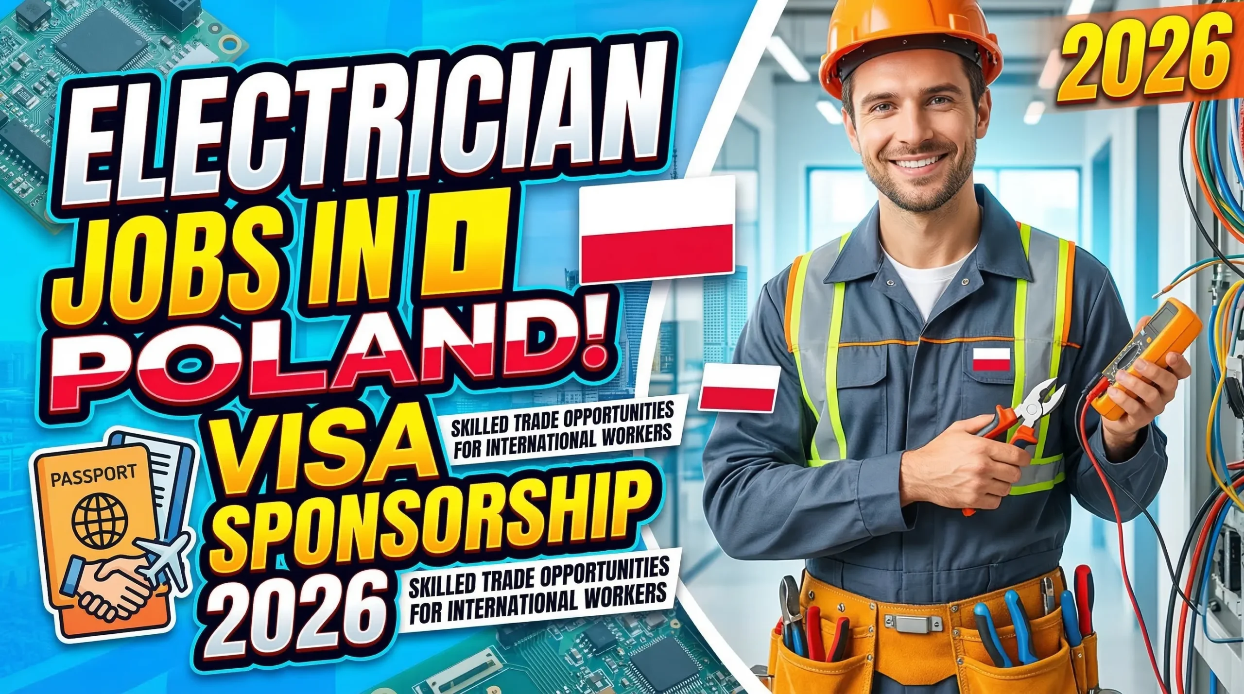 Electrician Jobs in Poland with Visa Sponsorship 2026 – Skilled Trade Opportunities for International Workers