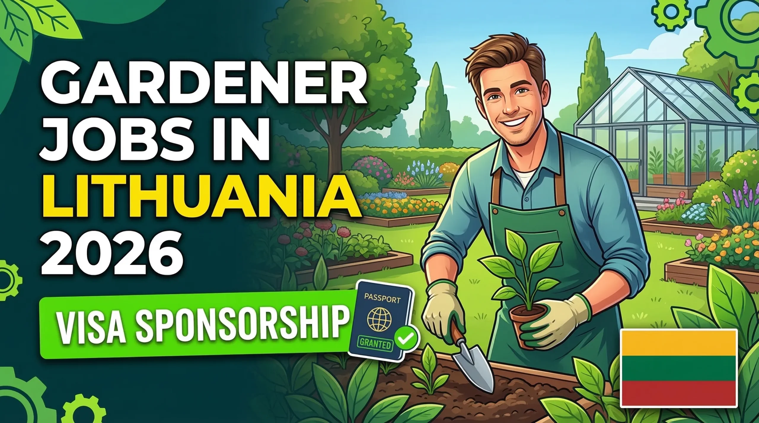 Gardener Jobs in Lithuania with Visa Sponsorship 2026