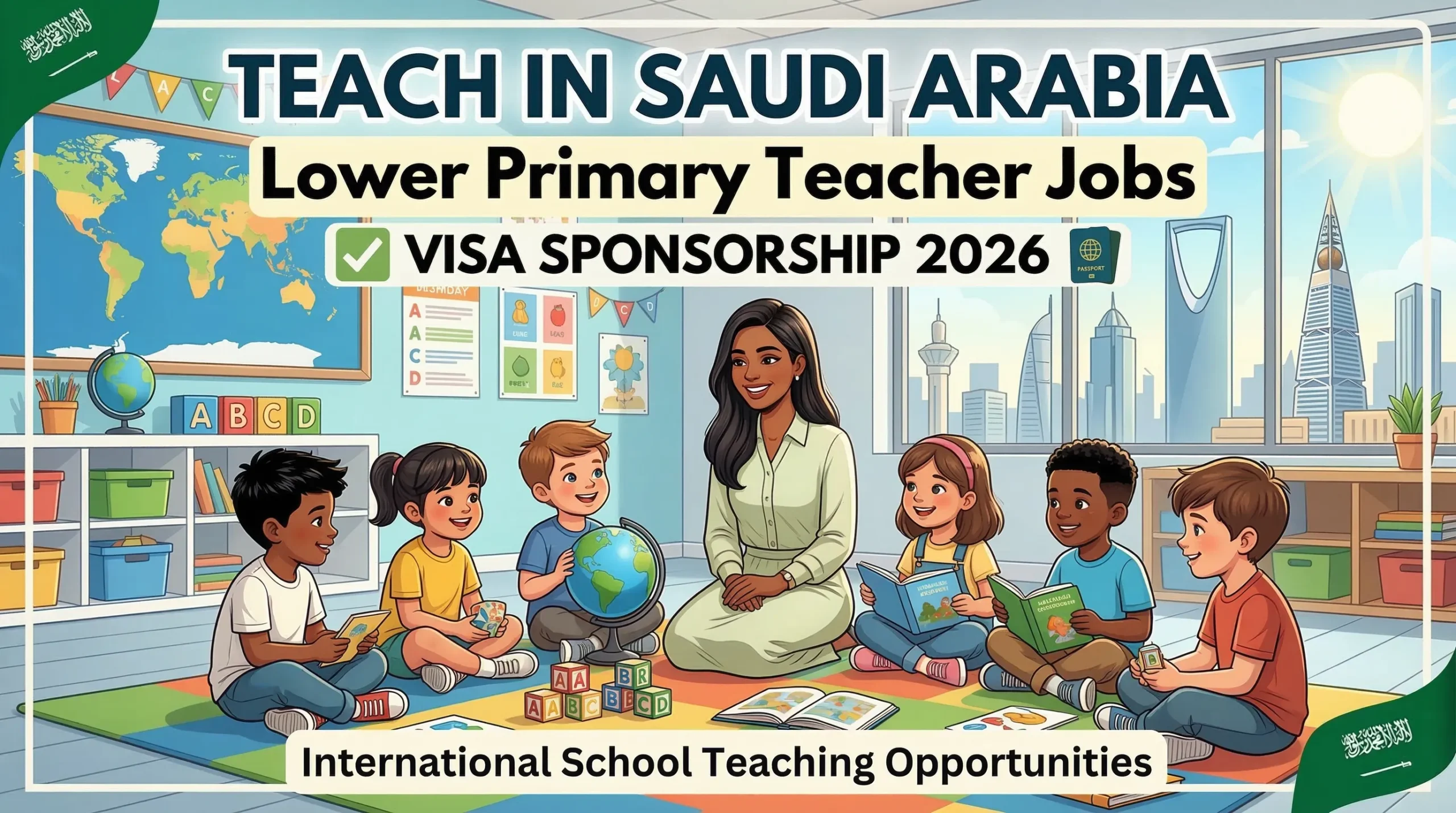 Lower Primary Teacher Jobs in Saudi Arabia with Visa Sponsorship 2026 – International School Teaching Opportunities