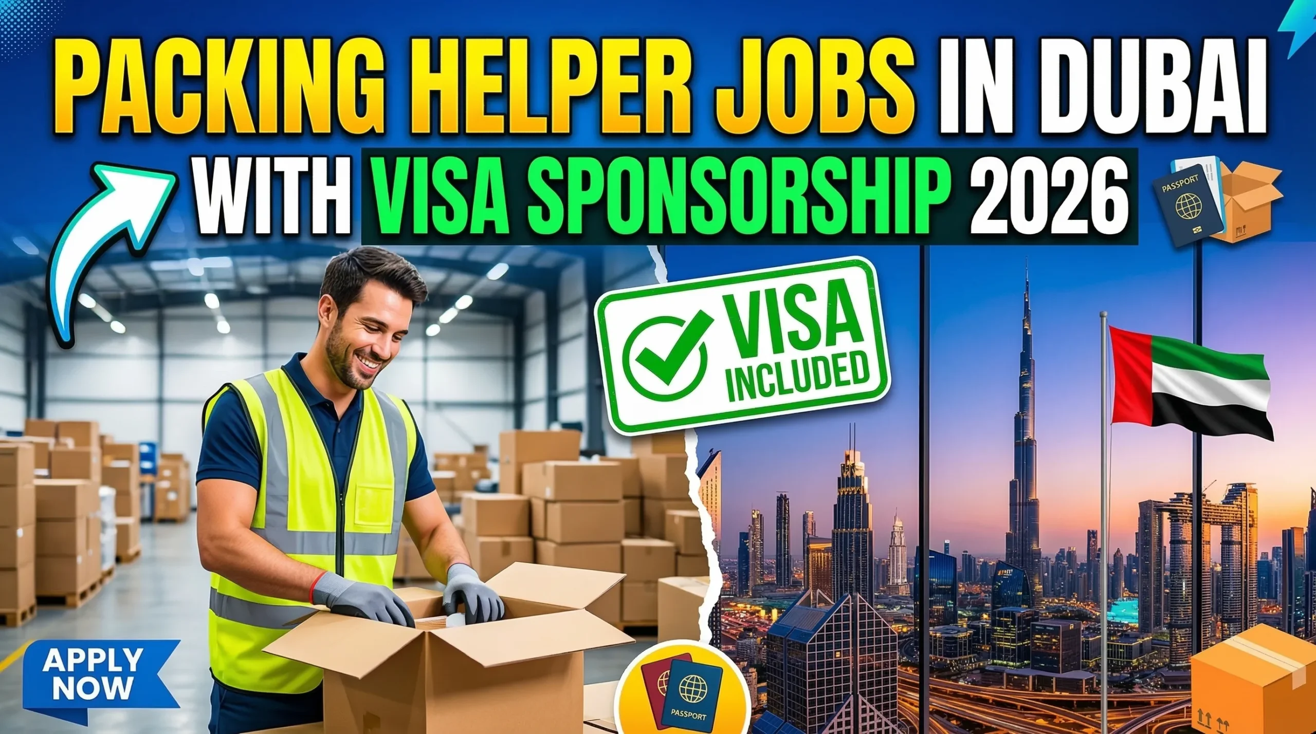 Packing Helper Jobs in Dubai with Visa Sponsorship 2026