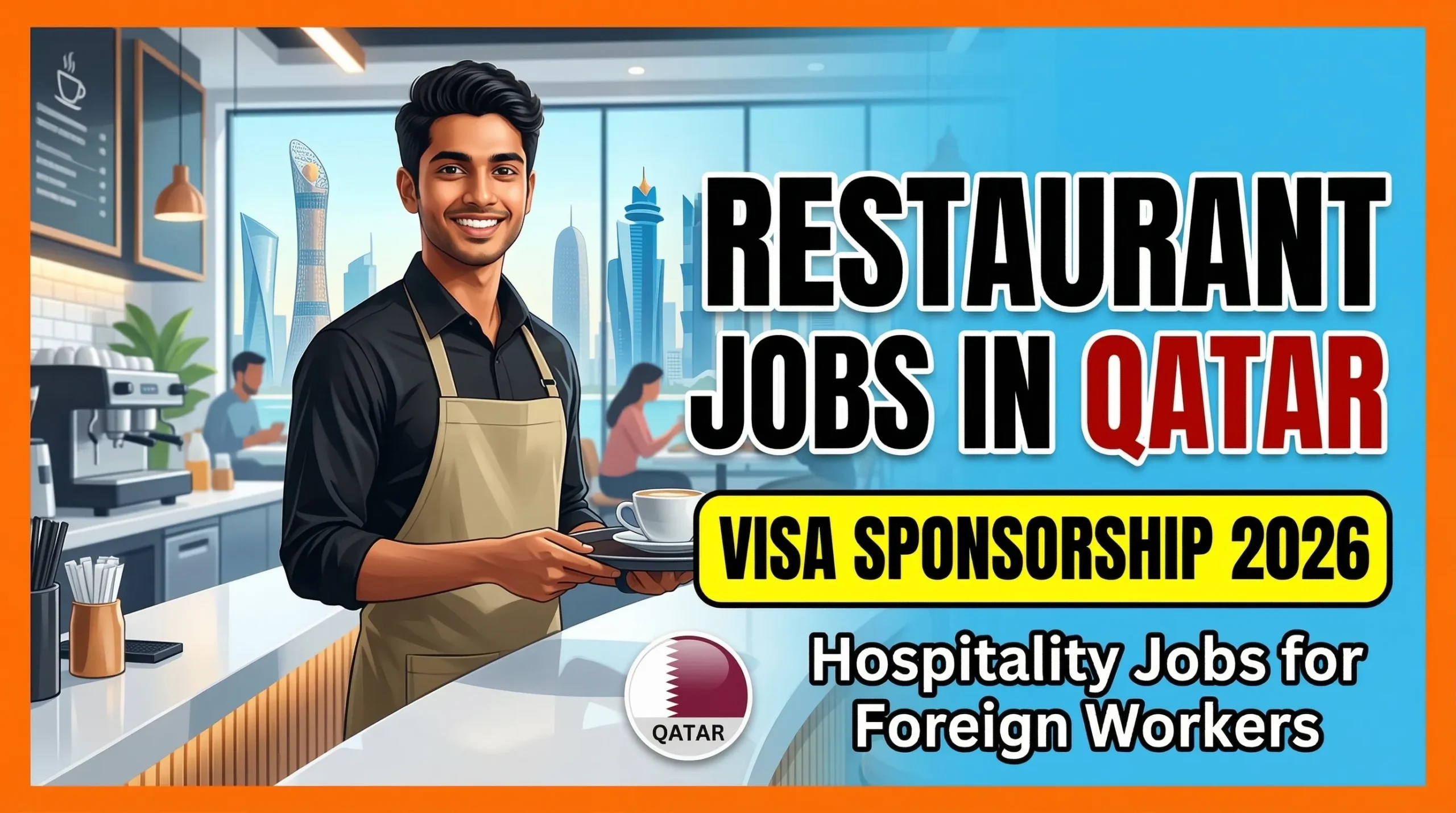 Restaurant Counter Boy Jobs in Qatar with Visa Sponsorship 2026 – Hospitality Jobs for Foreign Workers