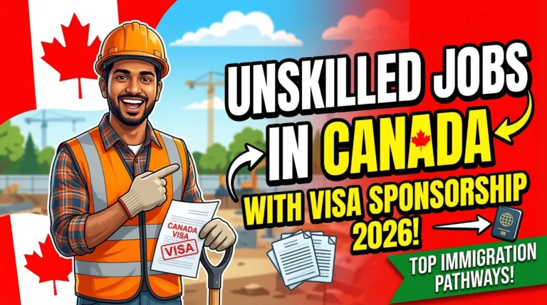 Unskilled Jobs in Canada with Visa Sponsorship 2026 – Top Immigration Pathways